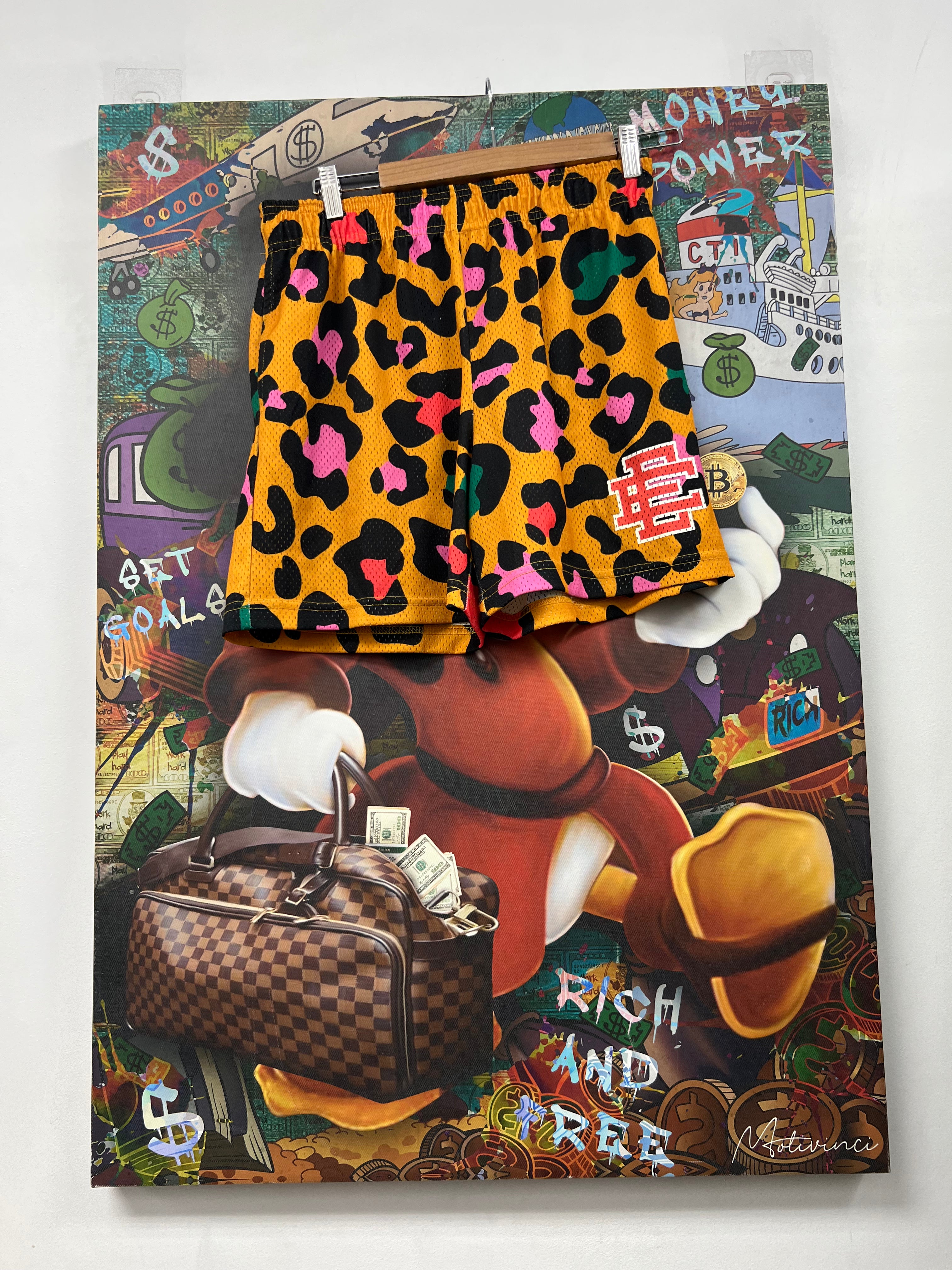 Eric Emanuel Leopard Print Shorts
