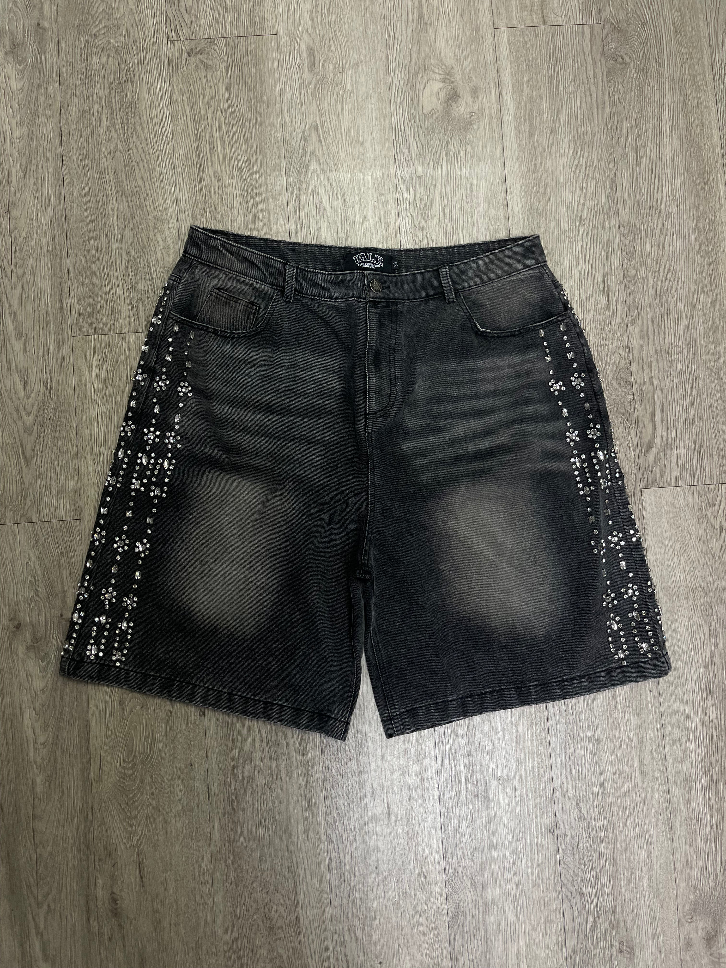 Vale Black Wash Siren Jean Shorts
