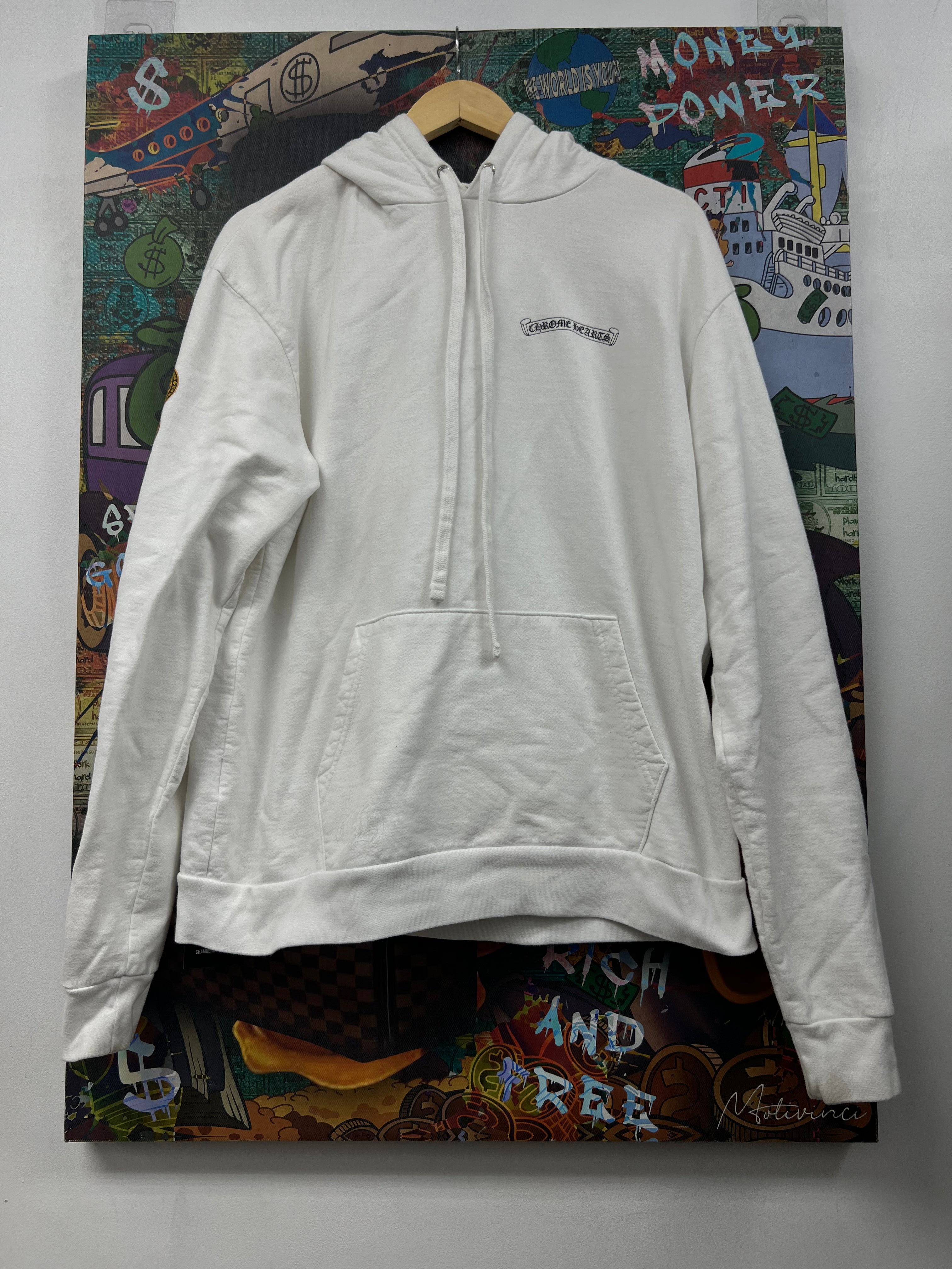 Chrome Hearts White Yellow Made In Hollywood Plus Hoodie