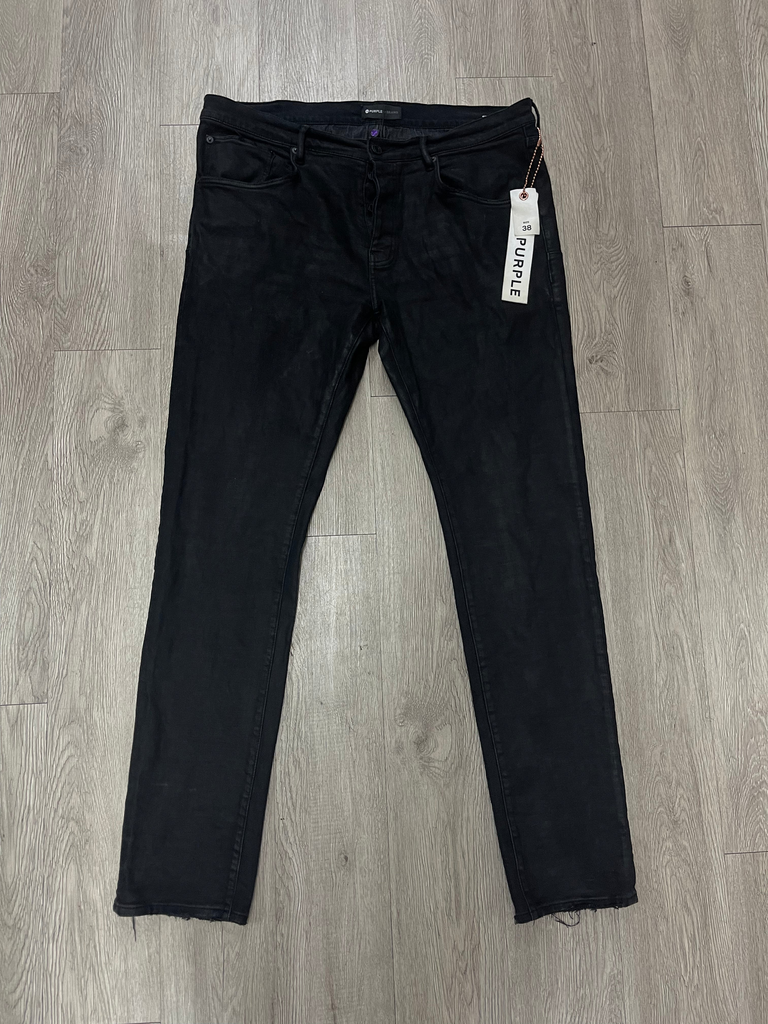 Purple Brand Black Wax Jeans
