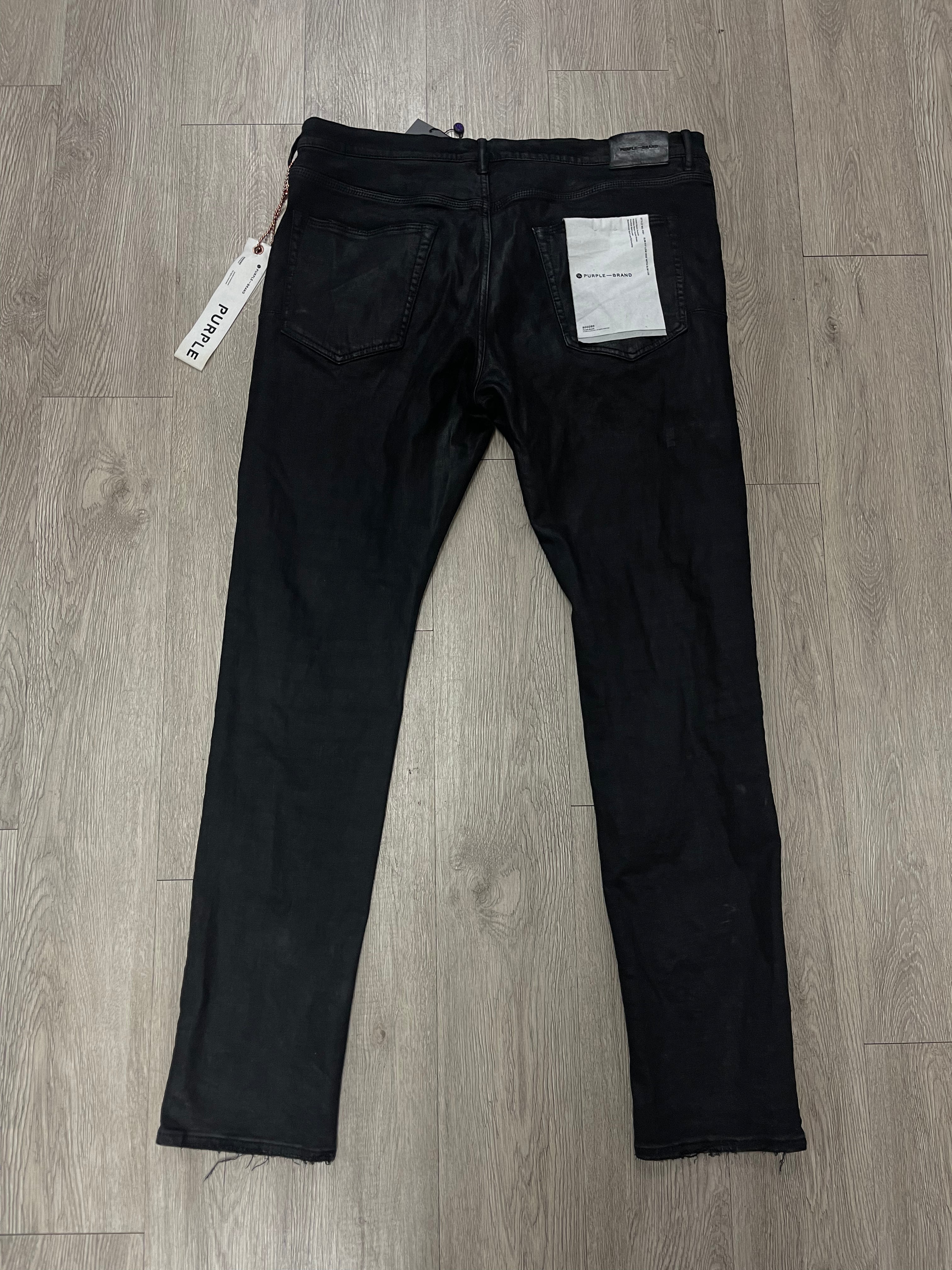 Purple Brand Black Wax Jeans