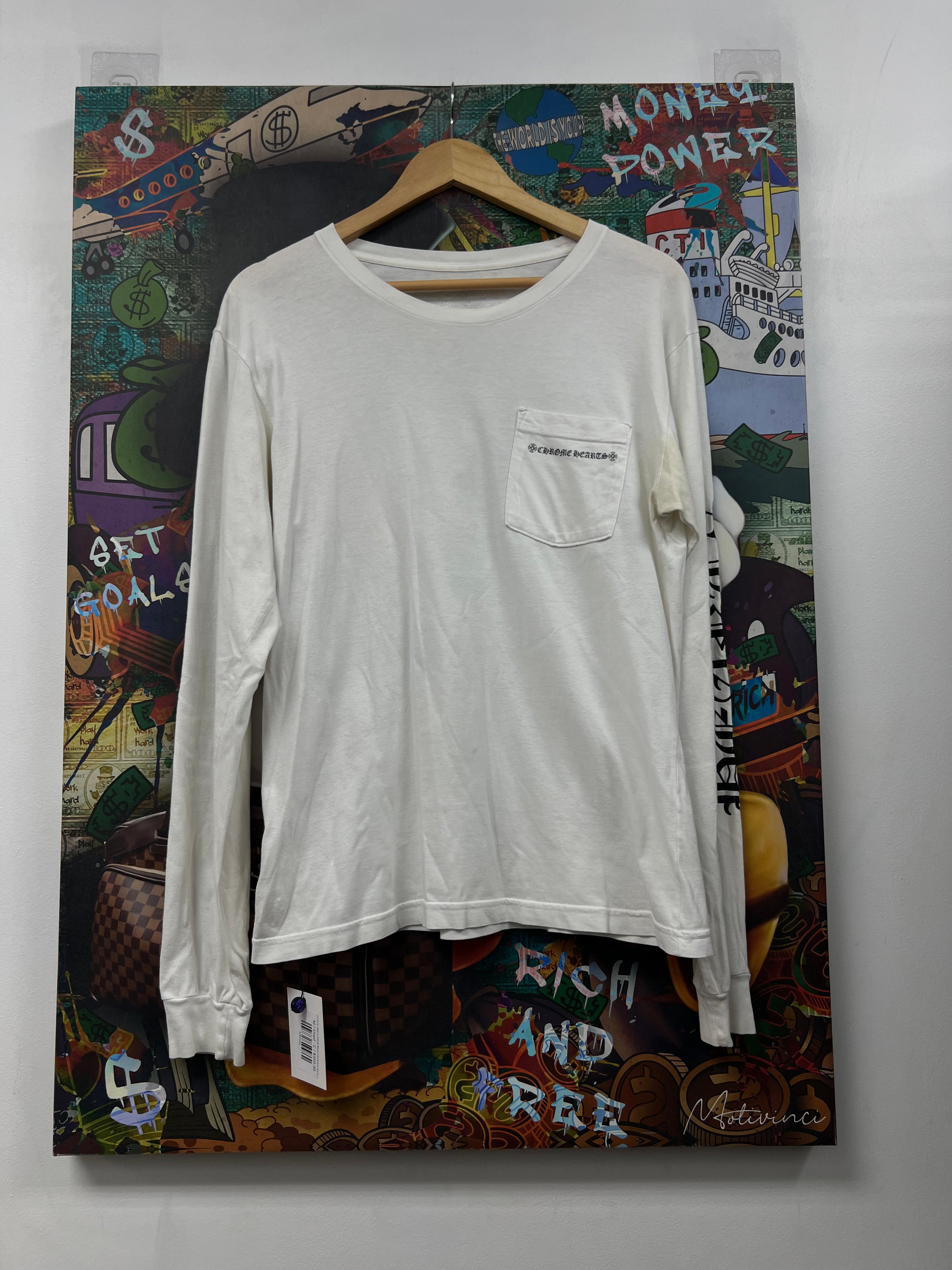 Chrome Hearts White Black Cemetery Spine Long Sleeve