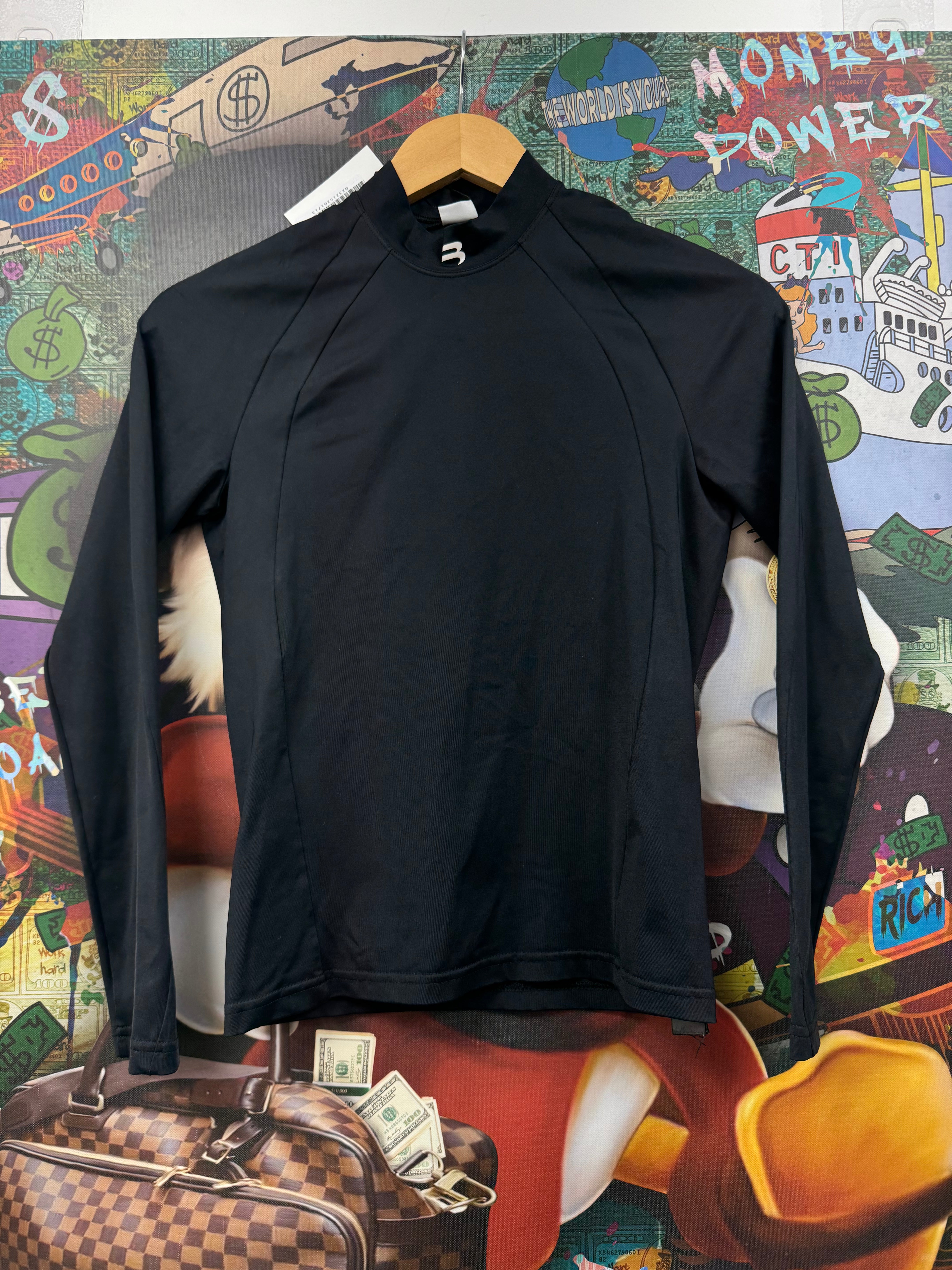 Balenciaga Black Active Wear Dri Fit Shirt