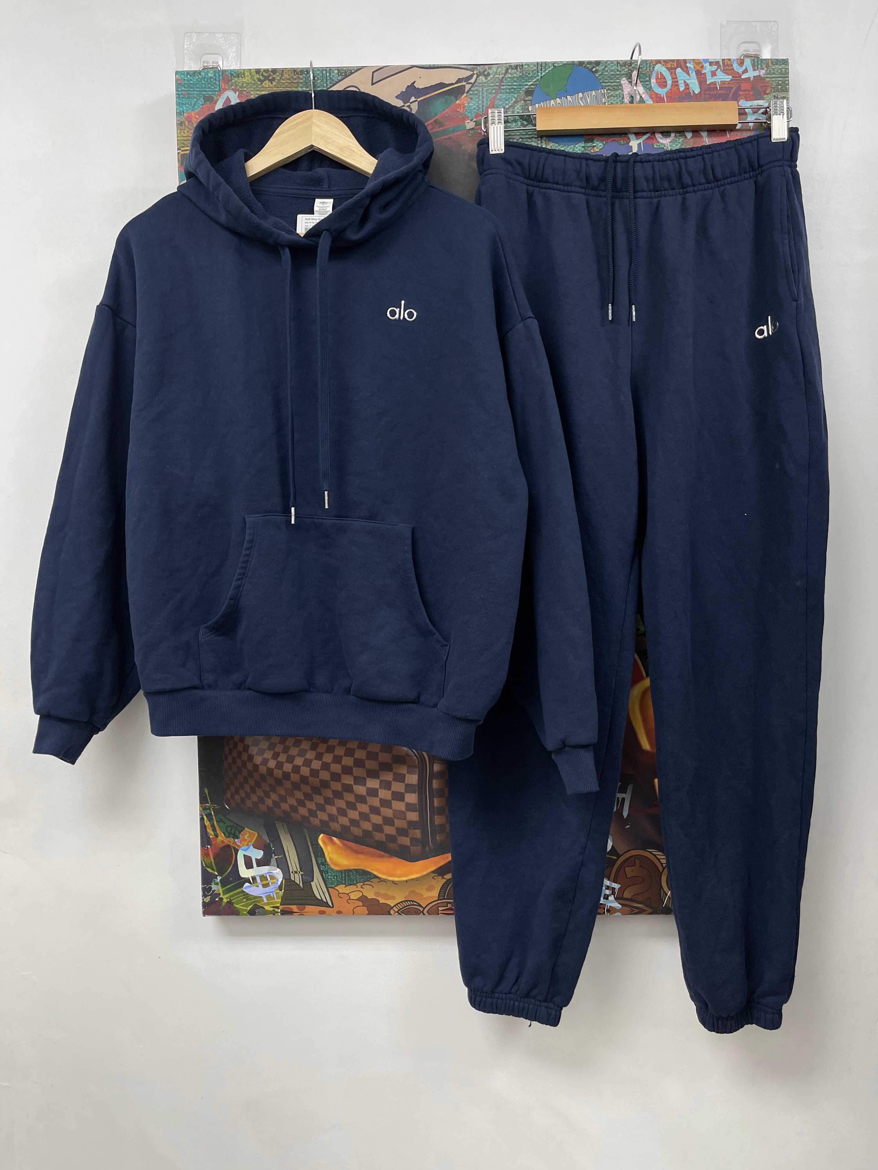 ALO Navy Accolade Sweatsuit