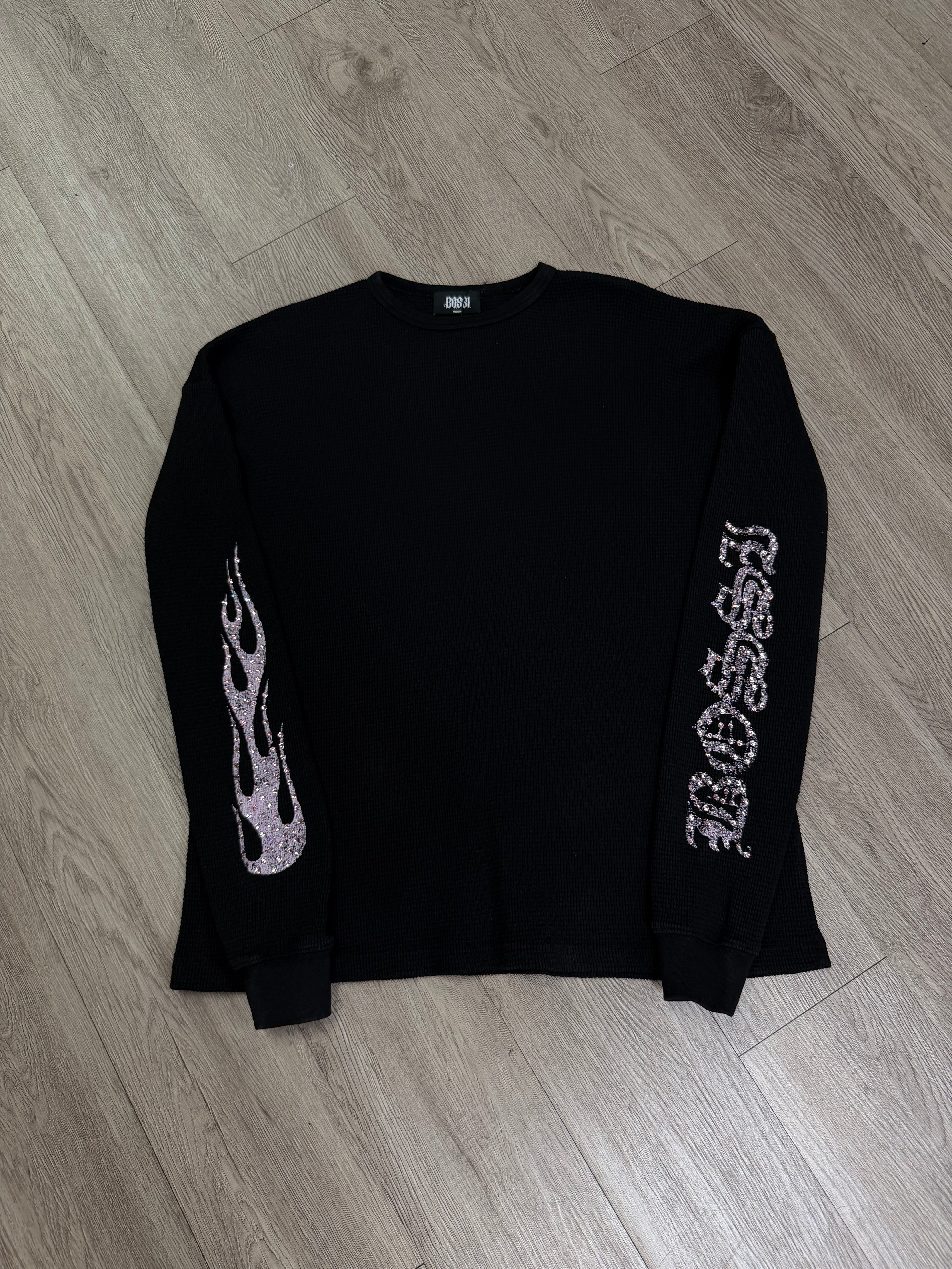 Bossi Pink Rhinestone Long Sleeve Thermal