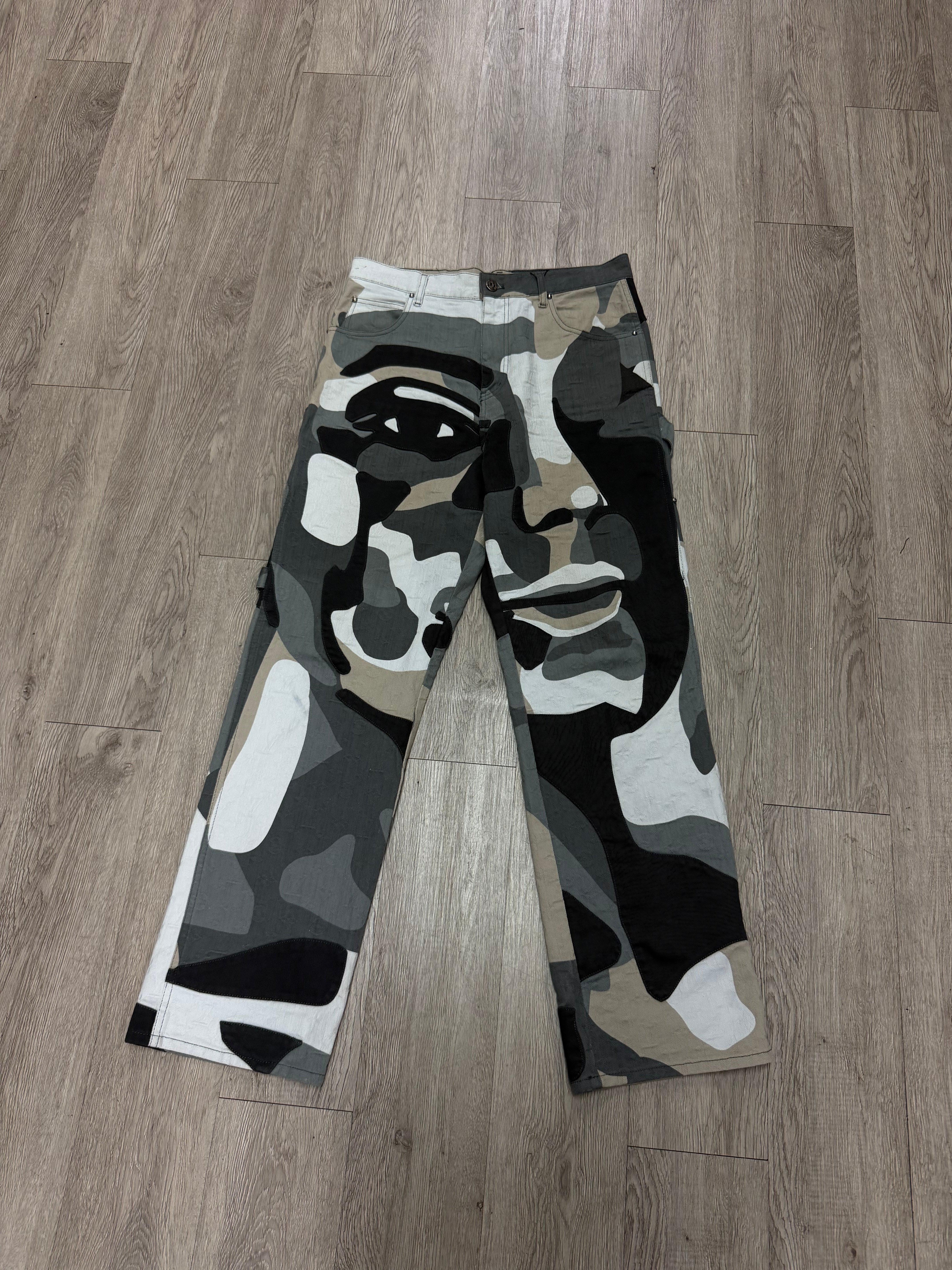 Louis Vuitton Kid Super Patchwork Portrait Denim Jeans