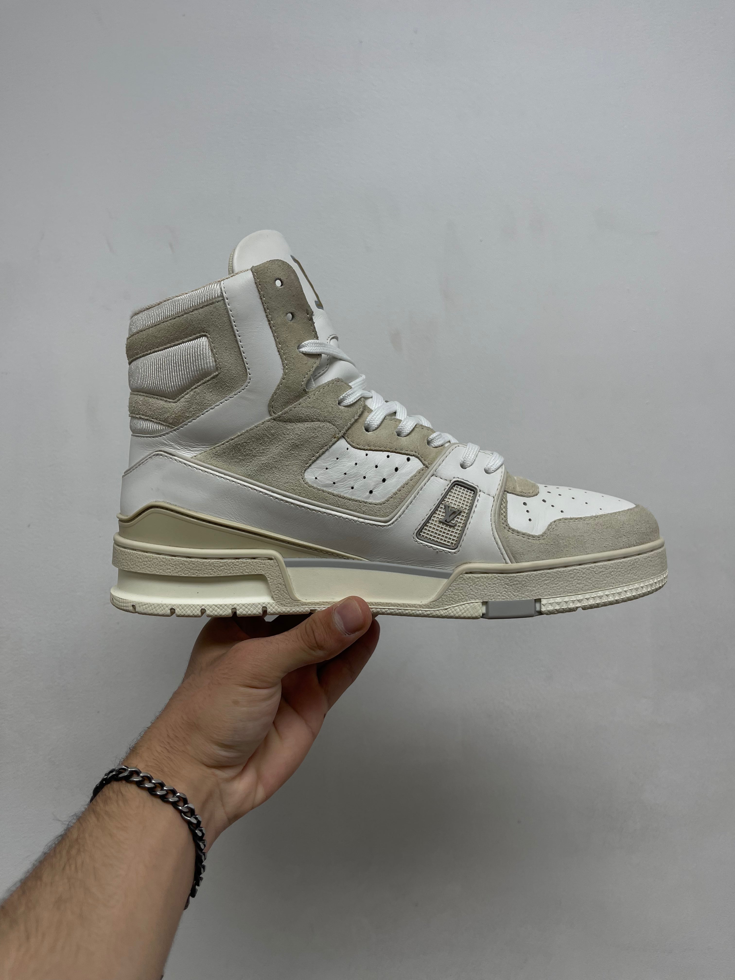 Louis Vuitton White 508 High Top Trainers Sneakers