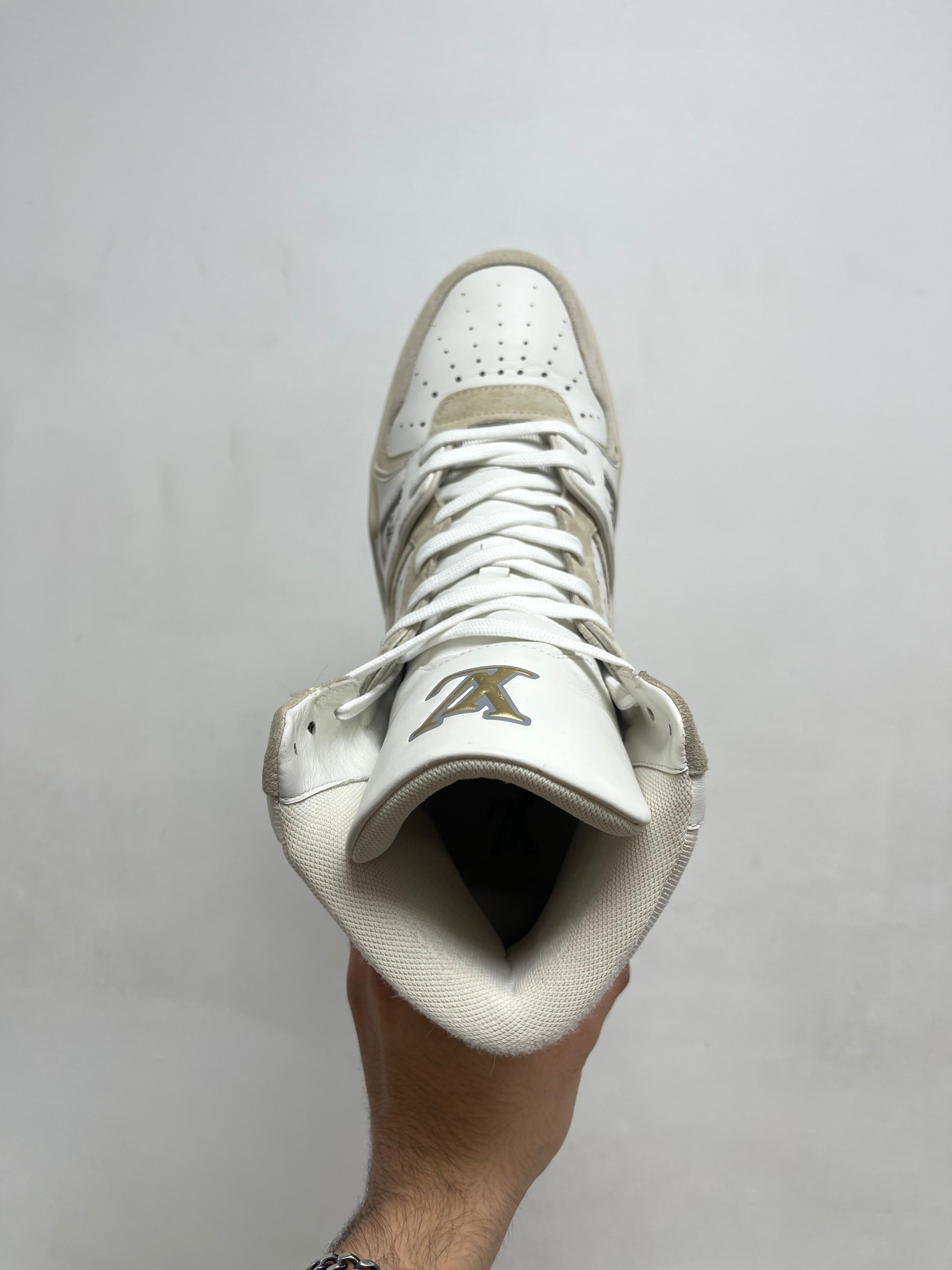 Louis Vuitton White 508 High Top Trainers Sneakers