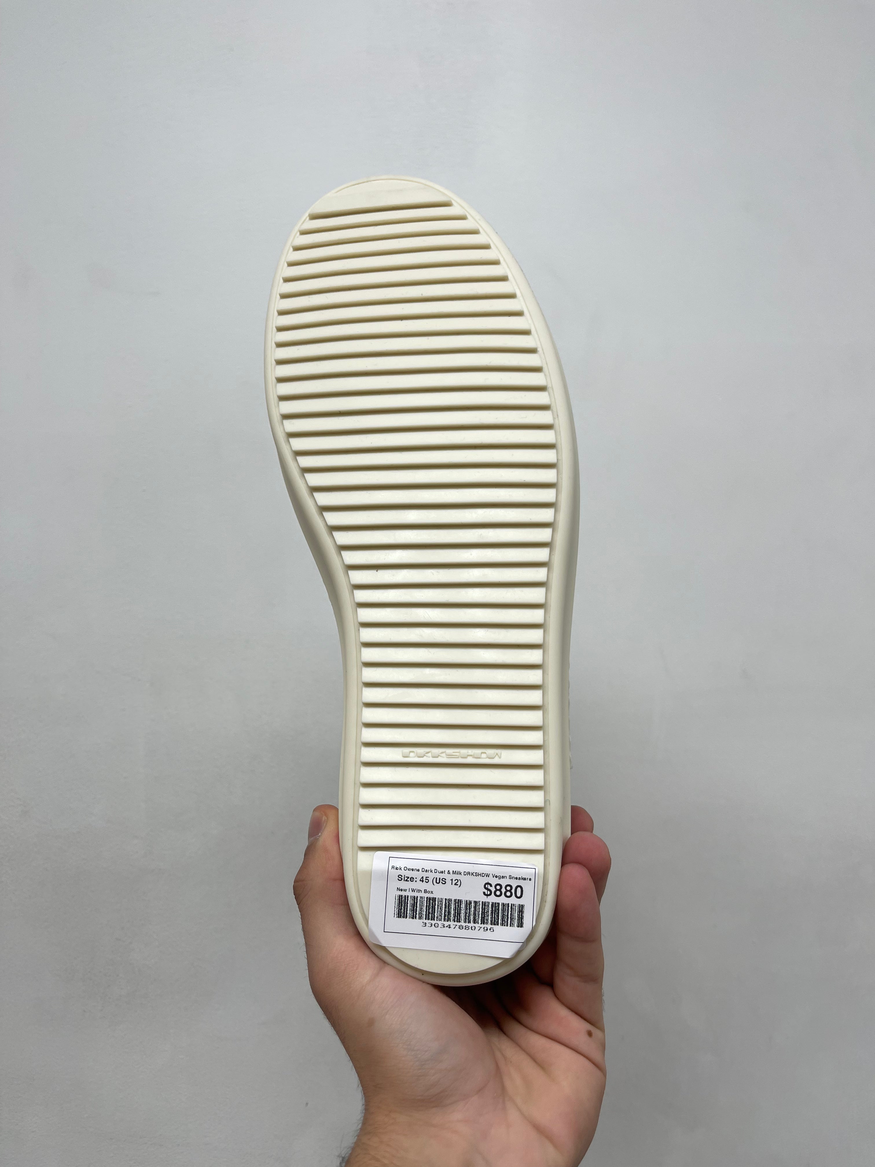 Rick Owens Dark Dust & Milk DRKSHDW Vegan Sneakers