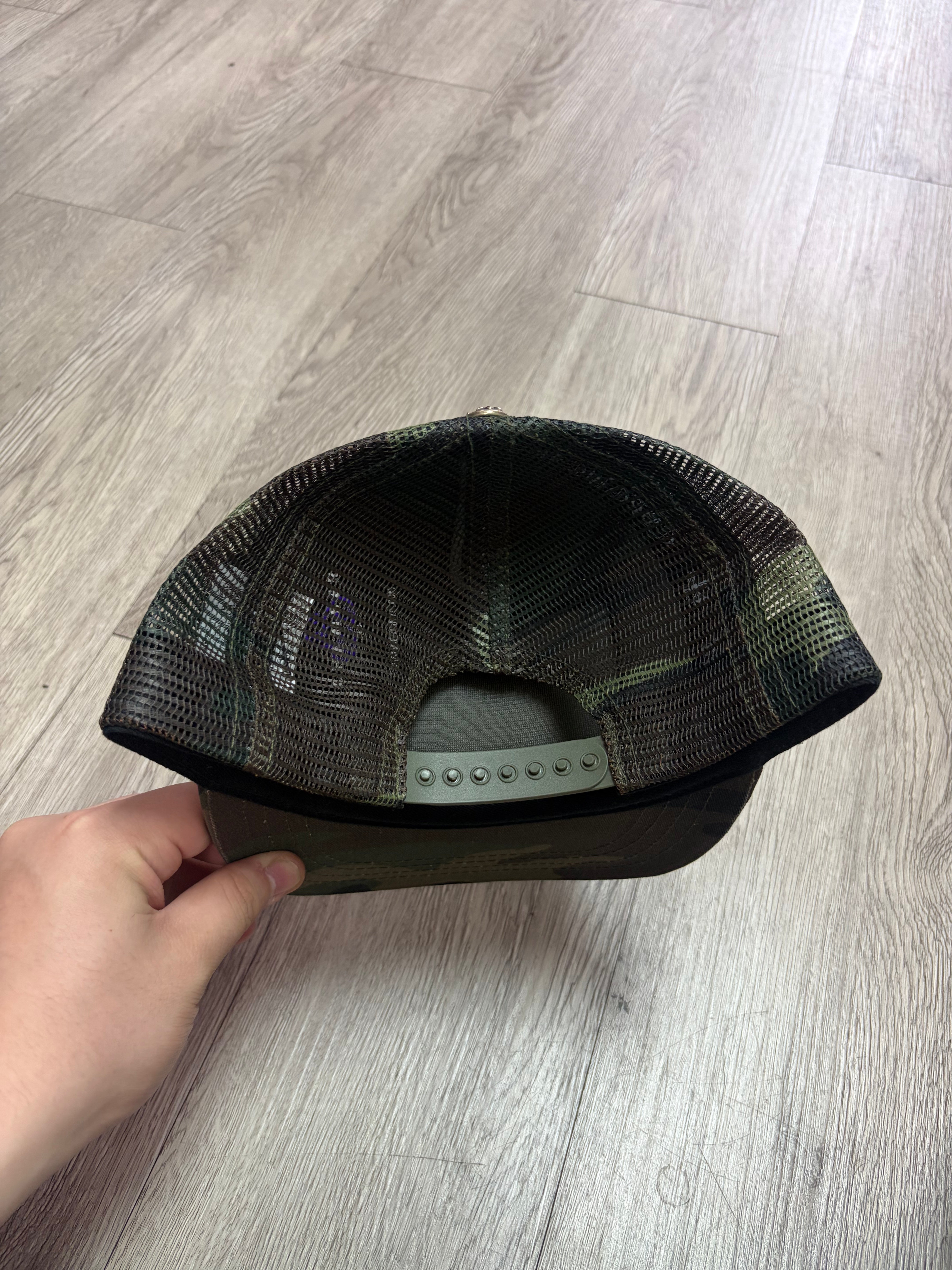 Chrome Hearts Camo CH Hollywood Trucker Hat