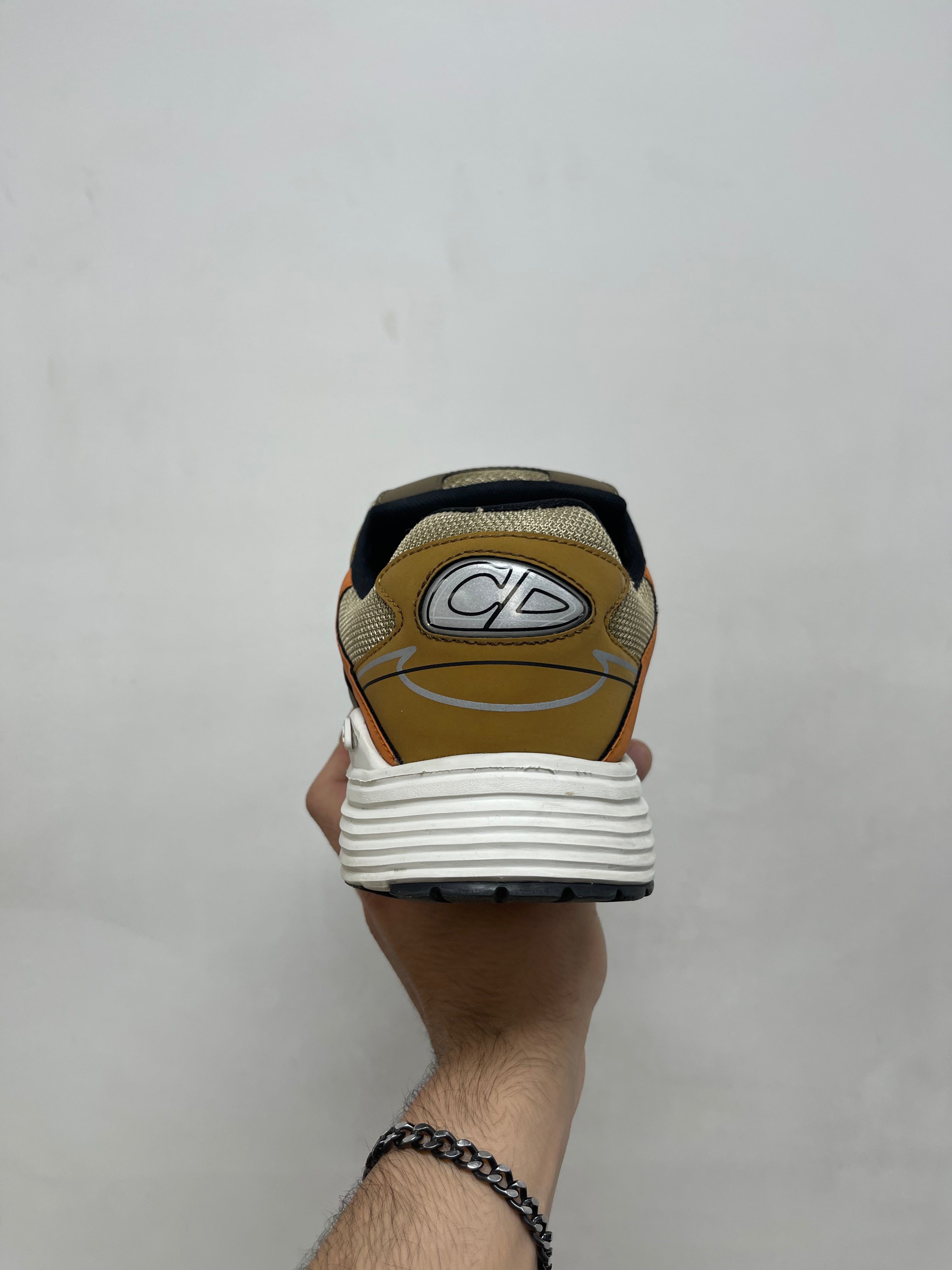 Dior B22 Brown Orange Yellow Sneakers