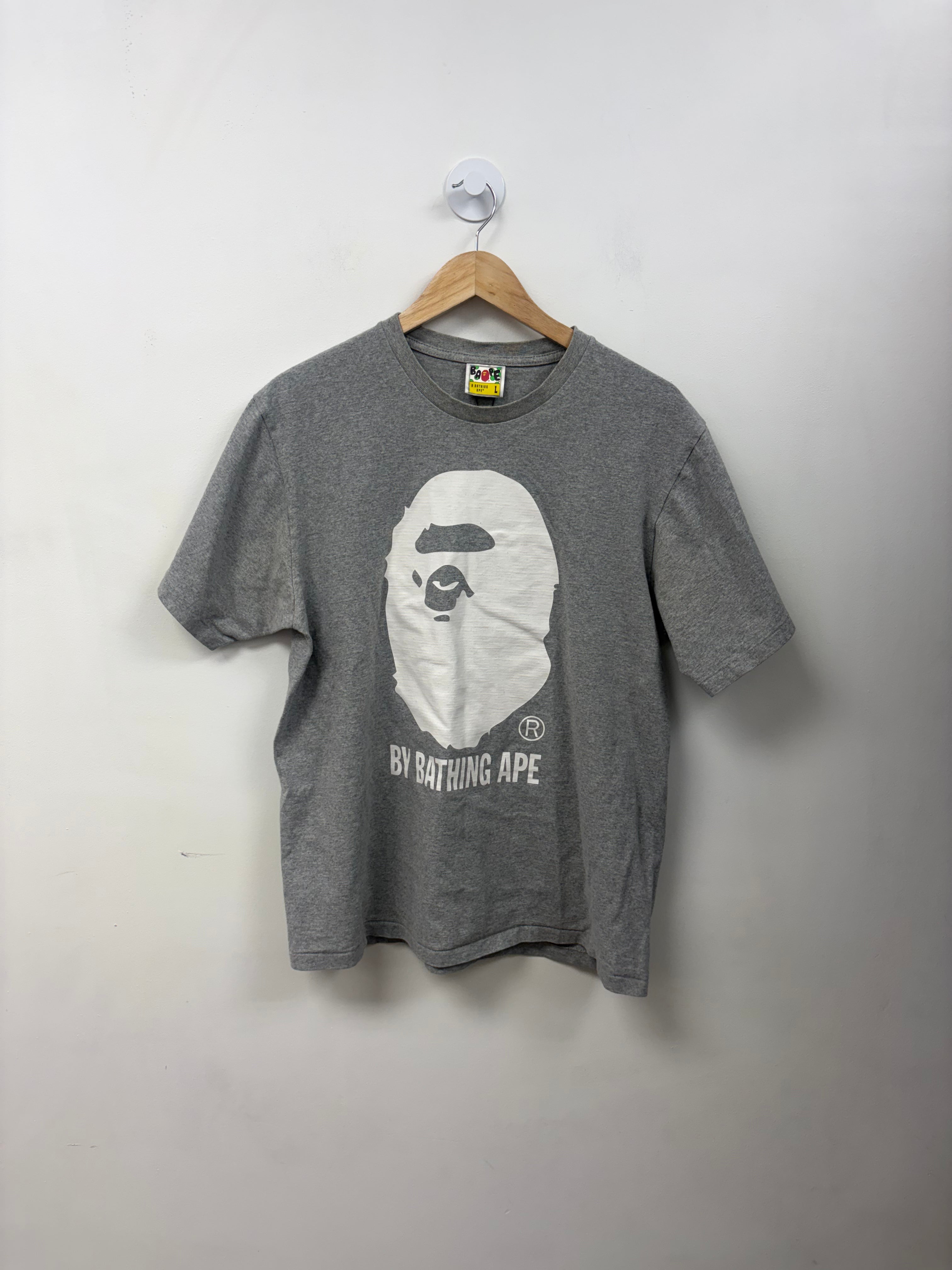 BAPE Grey White Head Tee