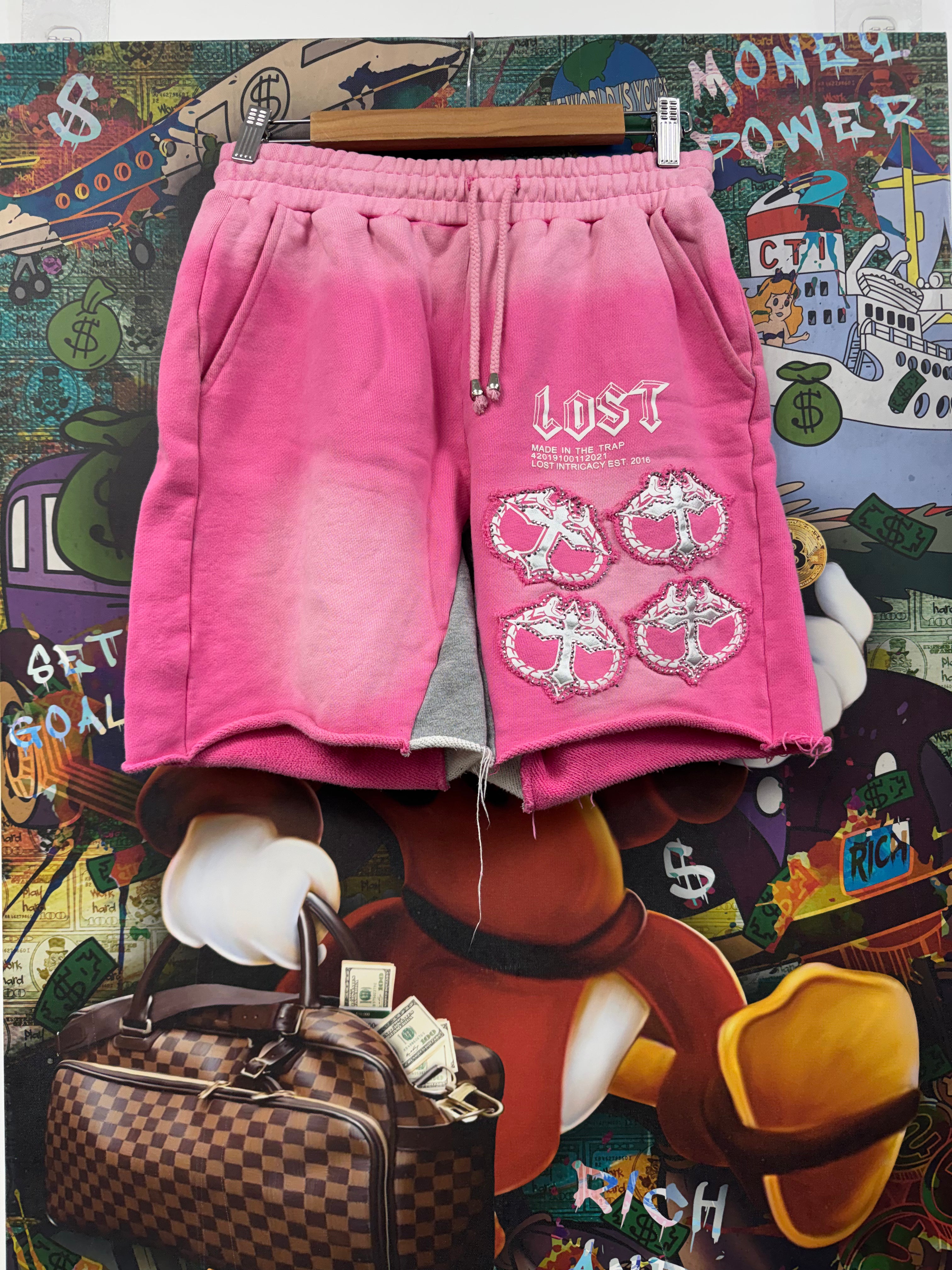 Lost Intricacy Pink MITT Shorts