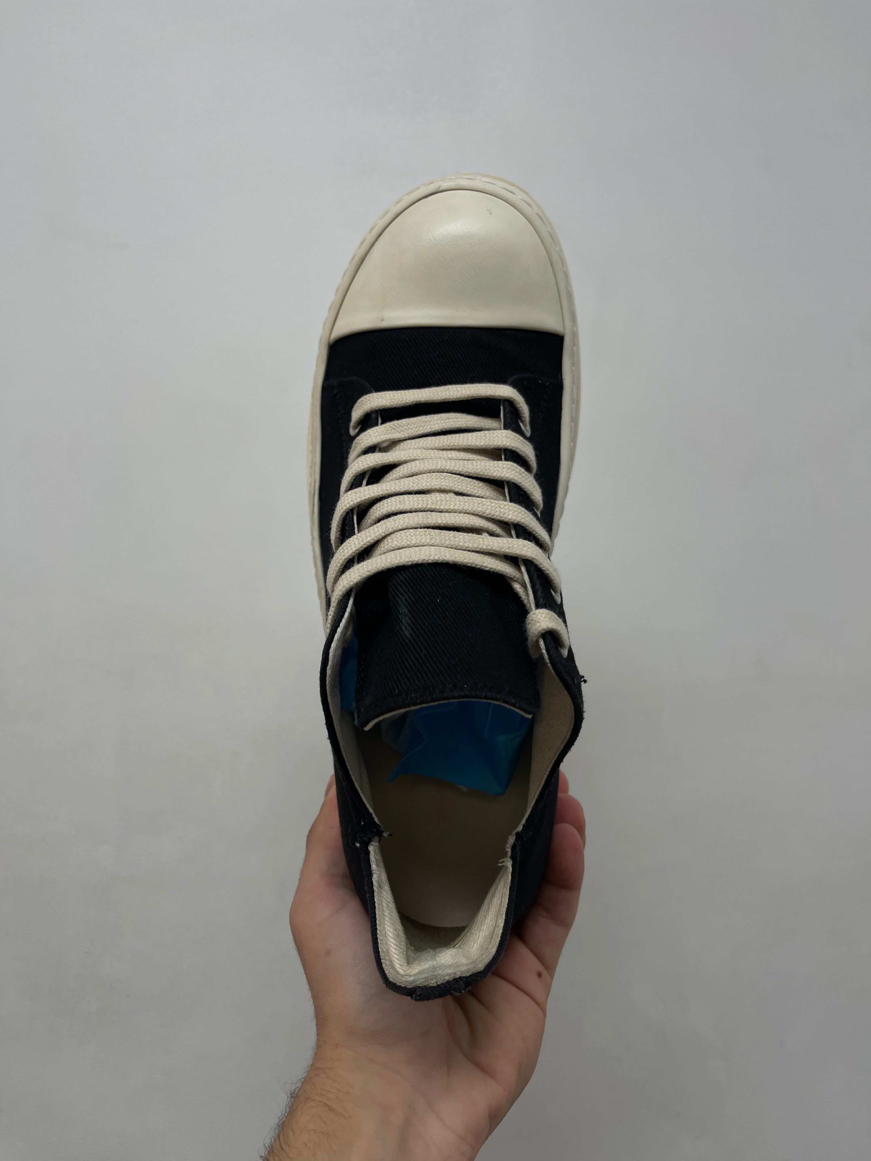 Rick Owens Black DRKSHDW Pentagram Ramone Low Sneakers