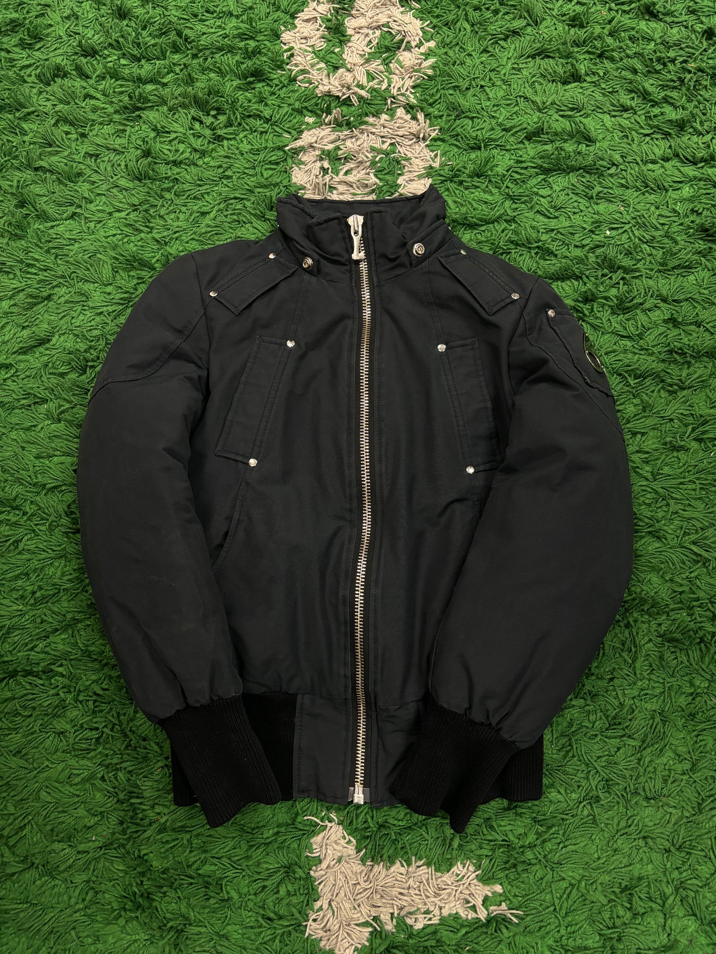 Moose Knuckles Bomber Jacket Navy Used Small N/A