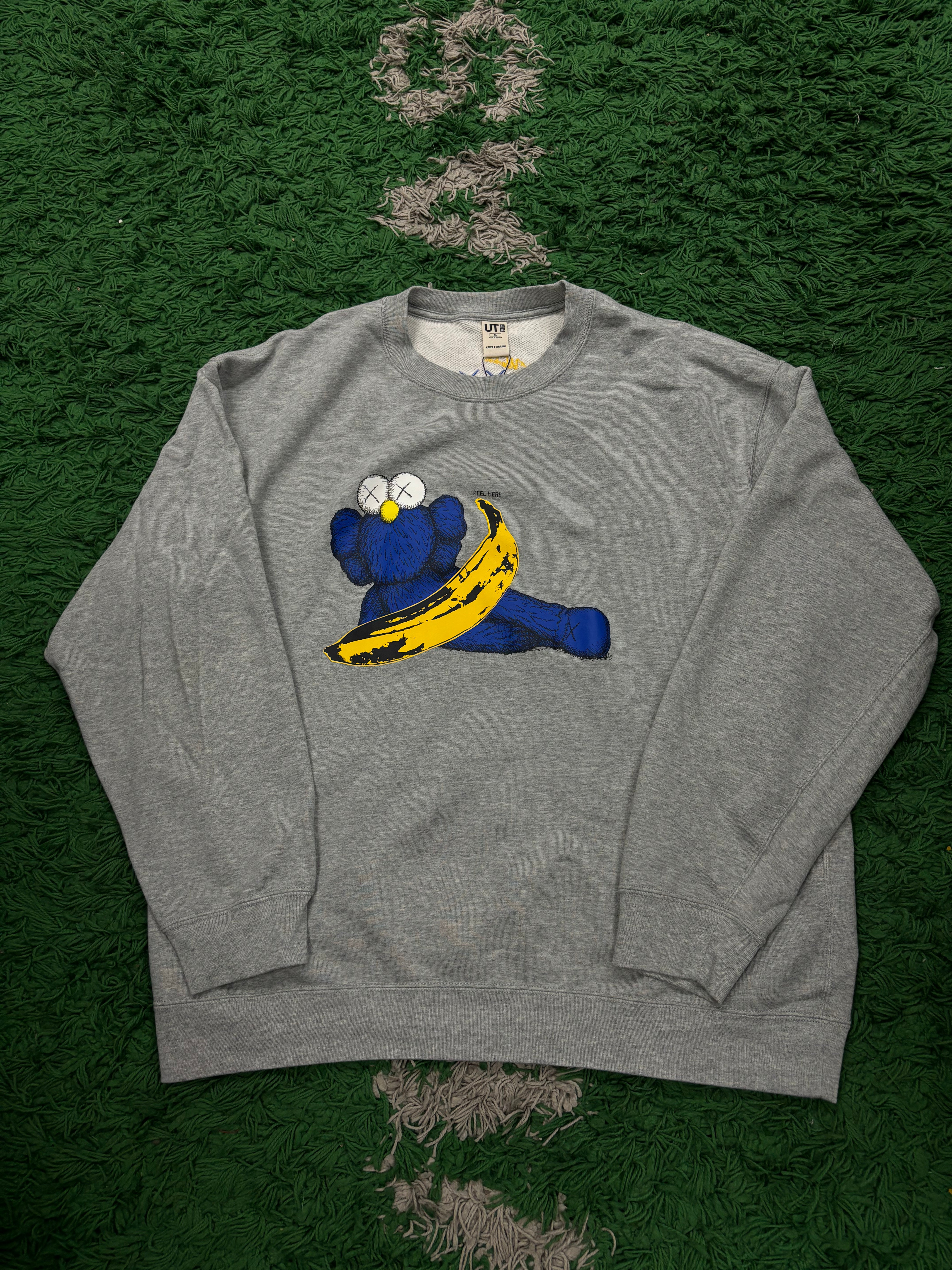 Kaws H&M Warhol Crewneck Grey Used XL