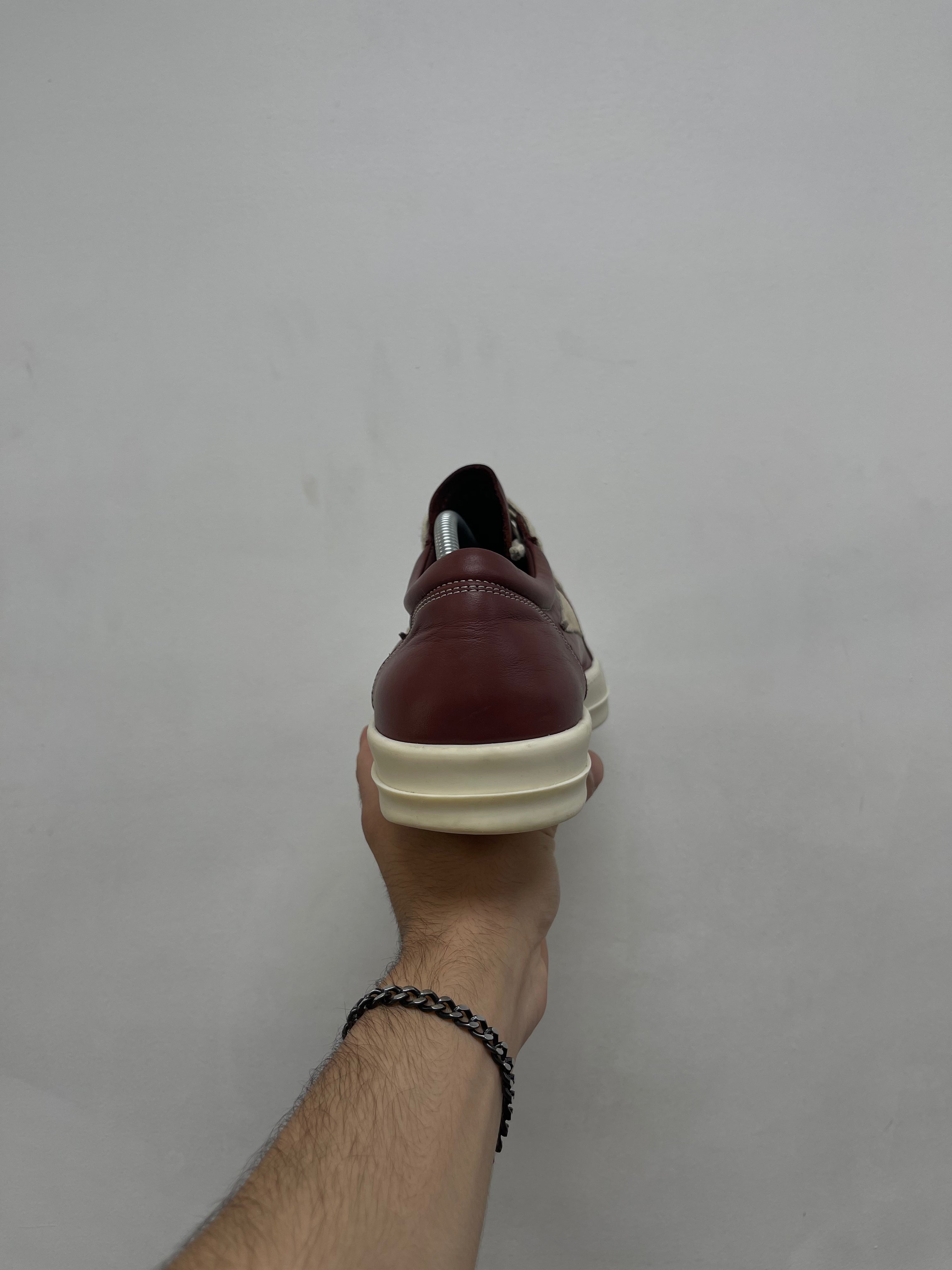 Rick Owens Wine Mainline Vintage Low Sneakers