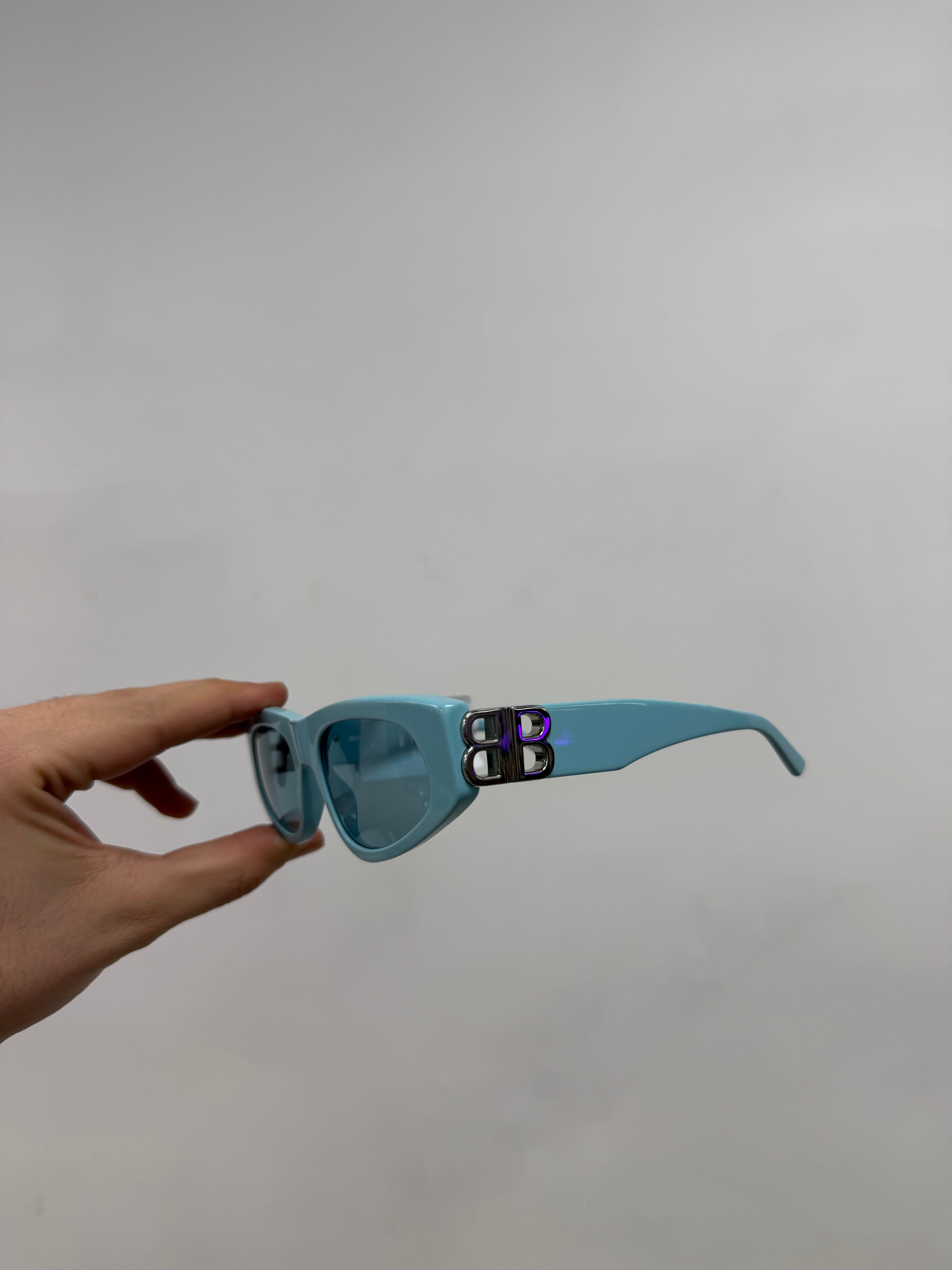 Balenciaga Baby Blue 51MM Rectangular Sunglasses