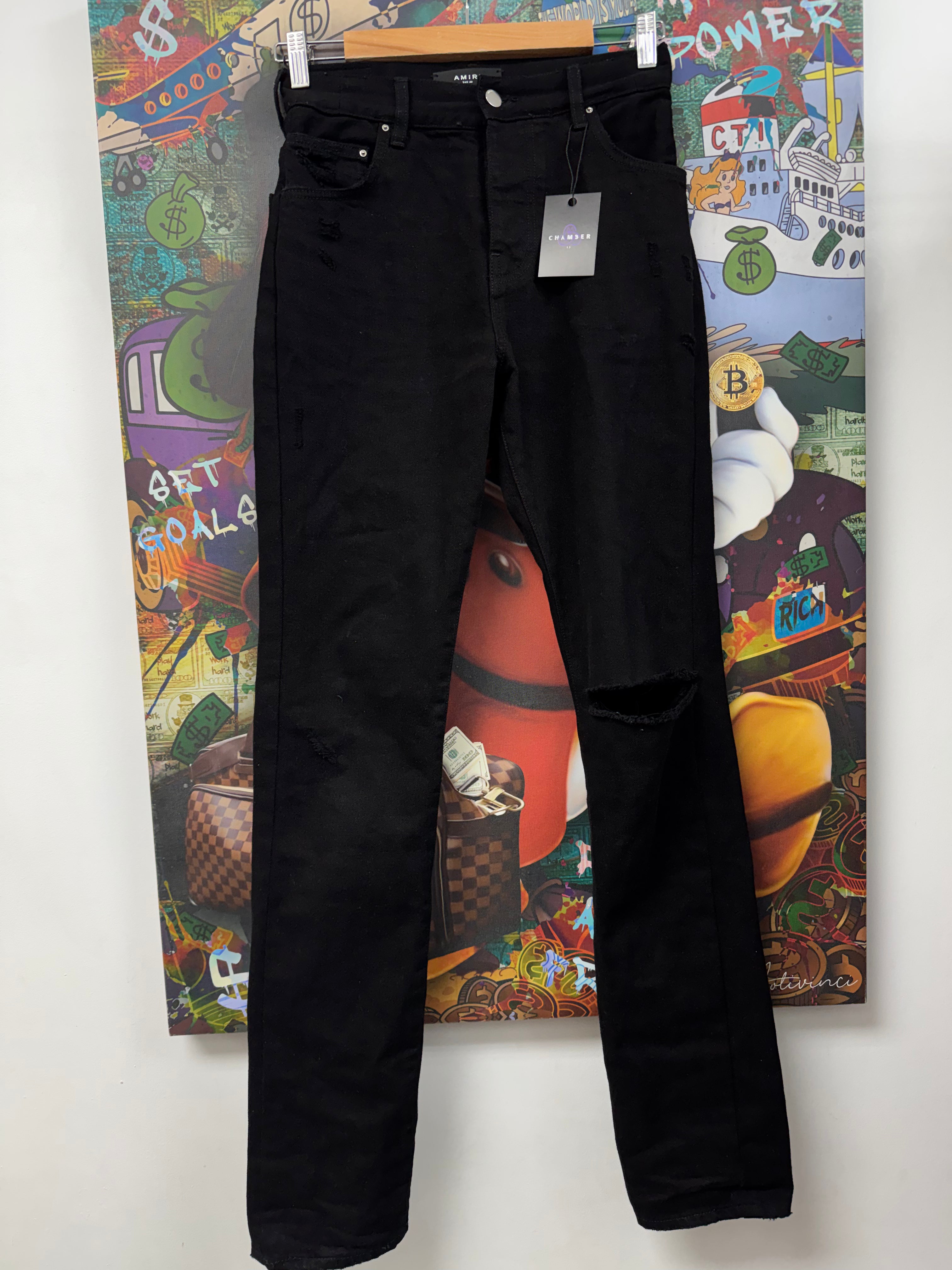 Amiri Black MA Back Jeans