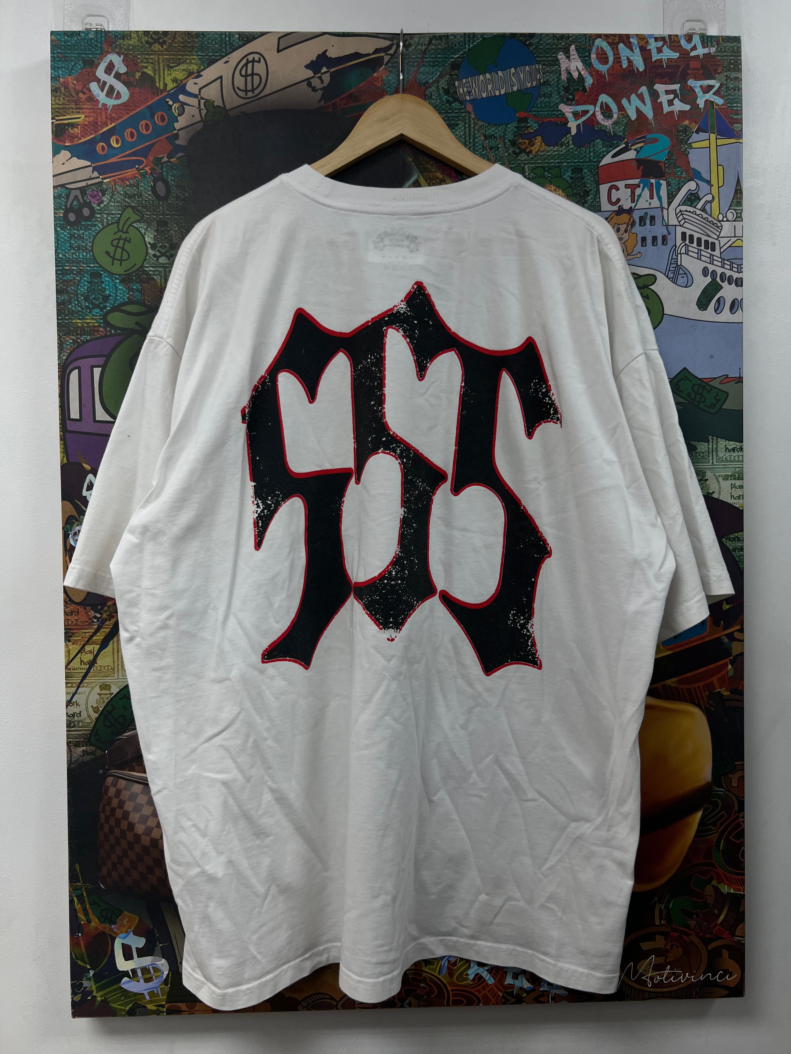 Sp5der White Red Black 555 Tee