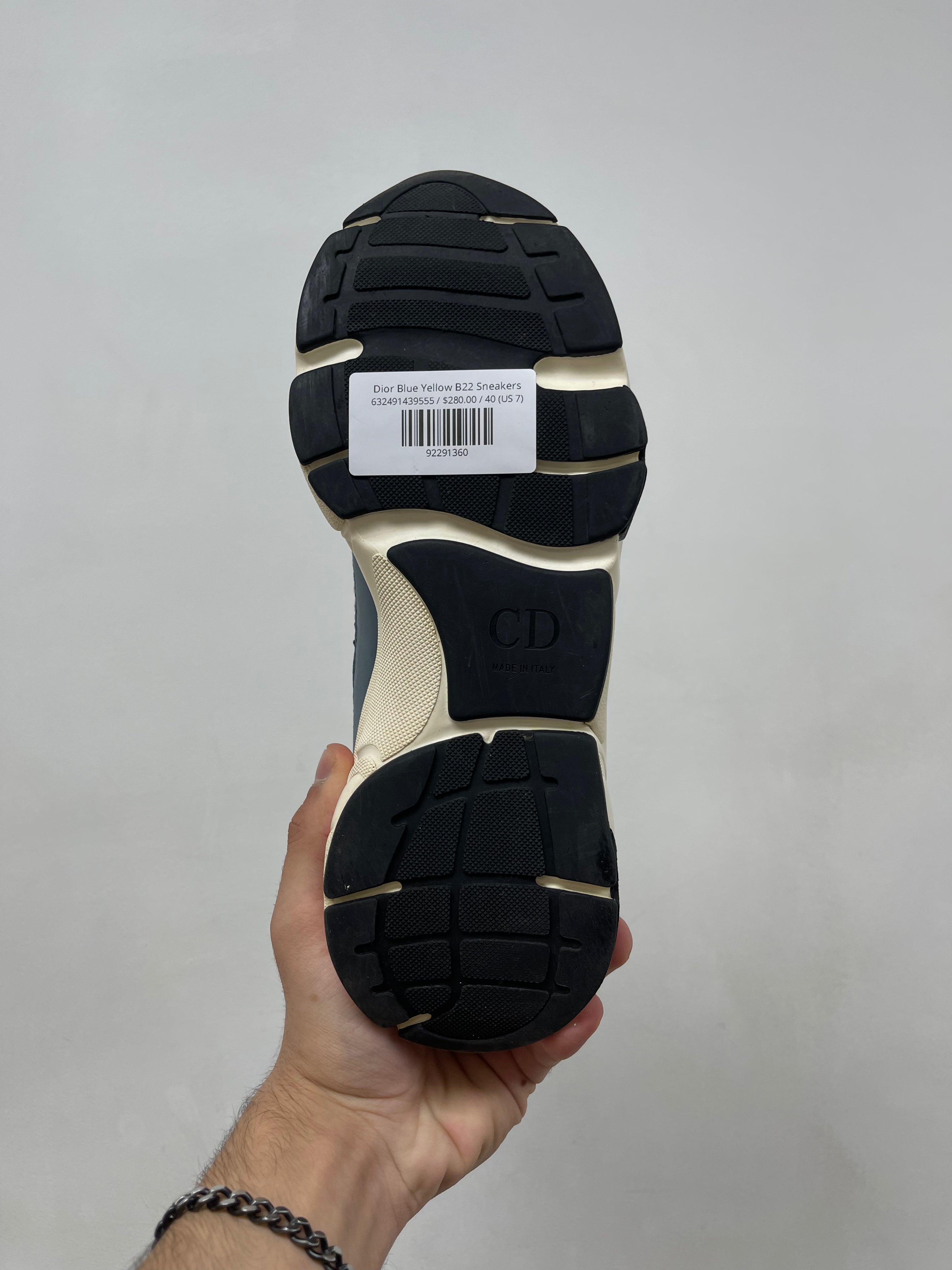 Dior Blue Yellow B22 Sneakers