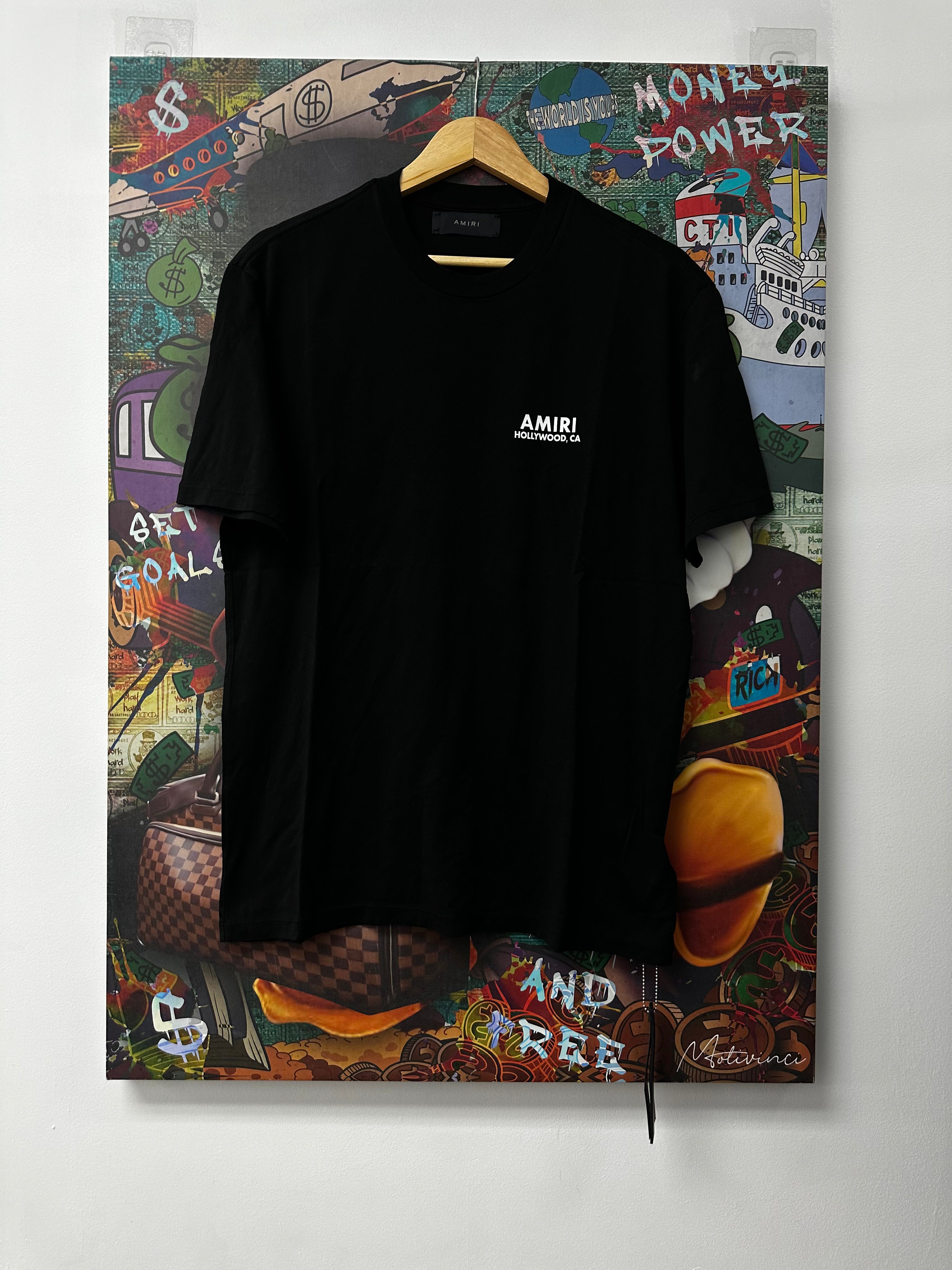 Amiri Black & White Los Angeles Exclusive Bones Tee