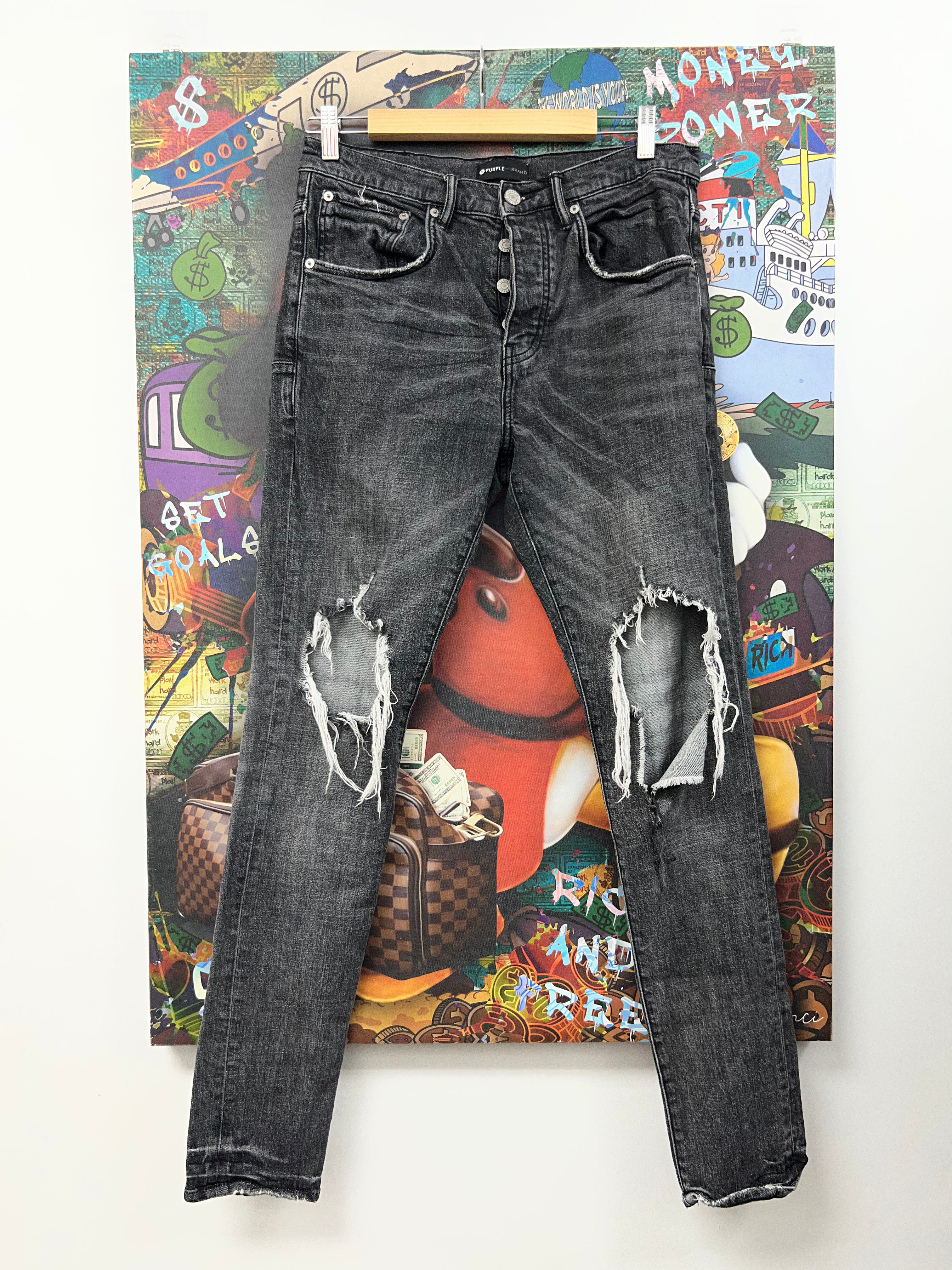 Purple Brand Grey P002 Jeans