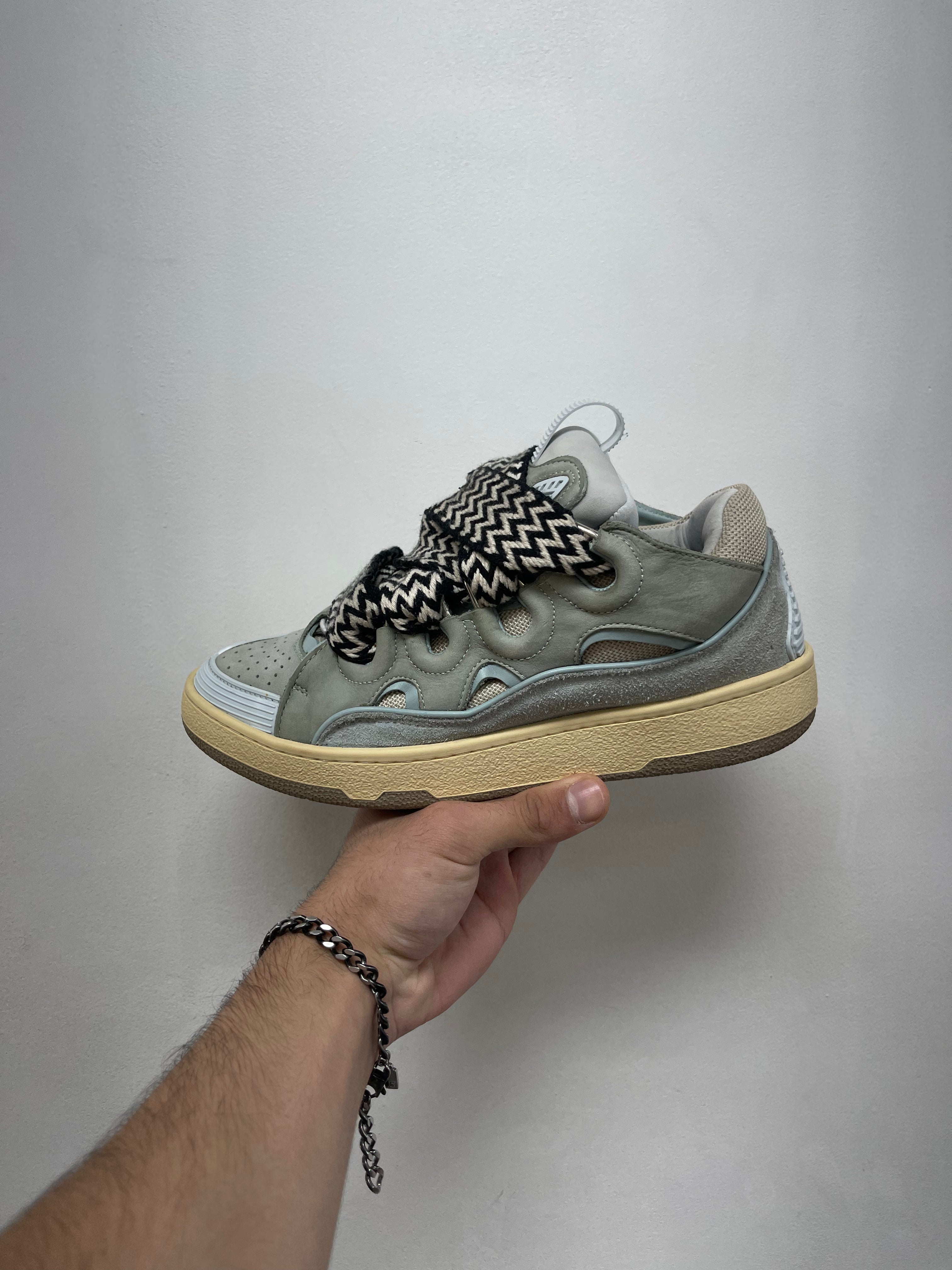 Lanvin Blue Curb Sneakers