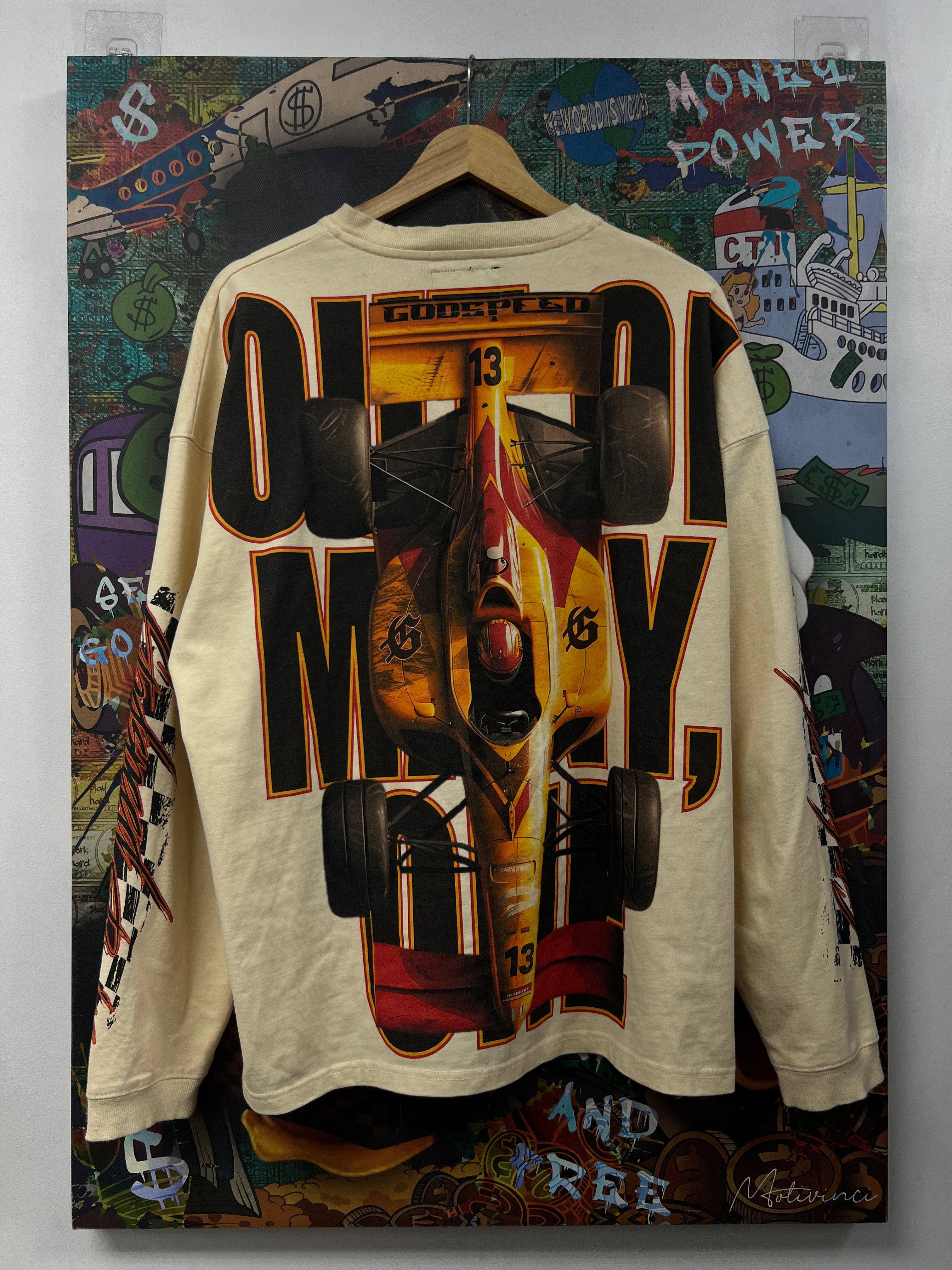 Godspeed Cream F1 Finishline Long Sleeve
