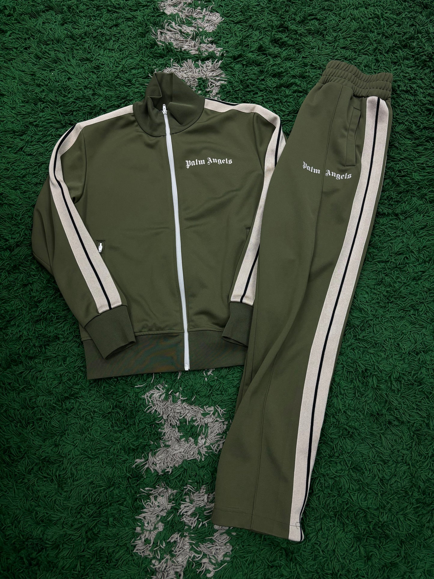 Palm Angels Sweatsuit Olive Used Medium