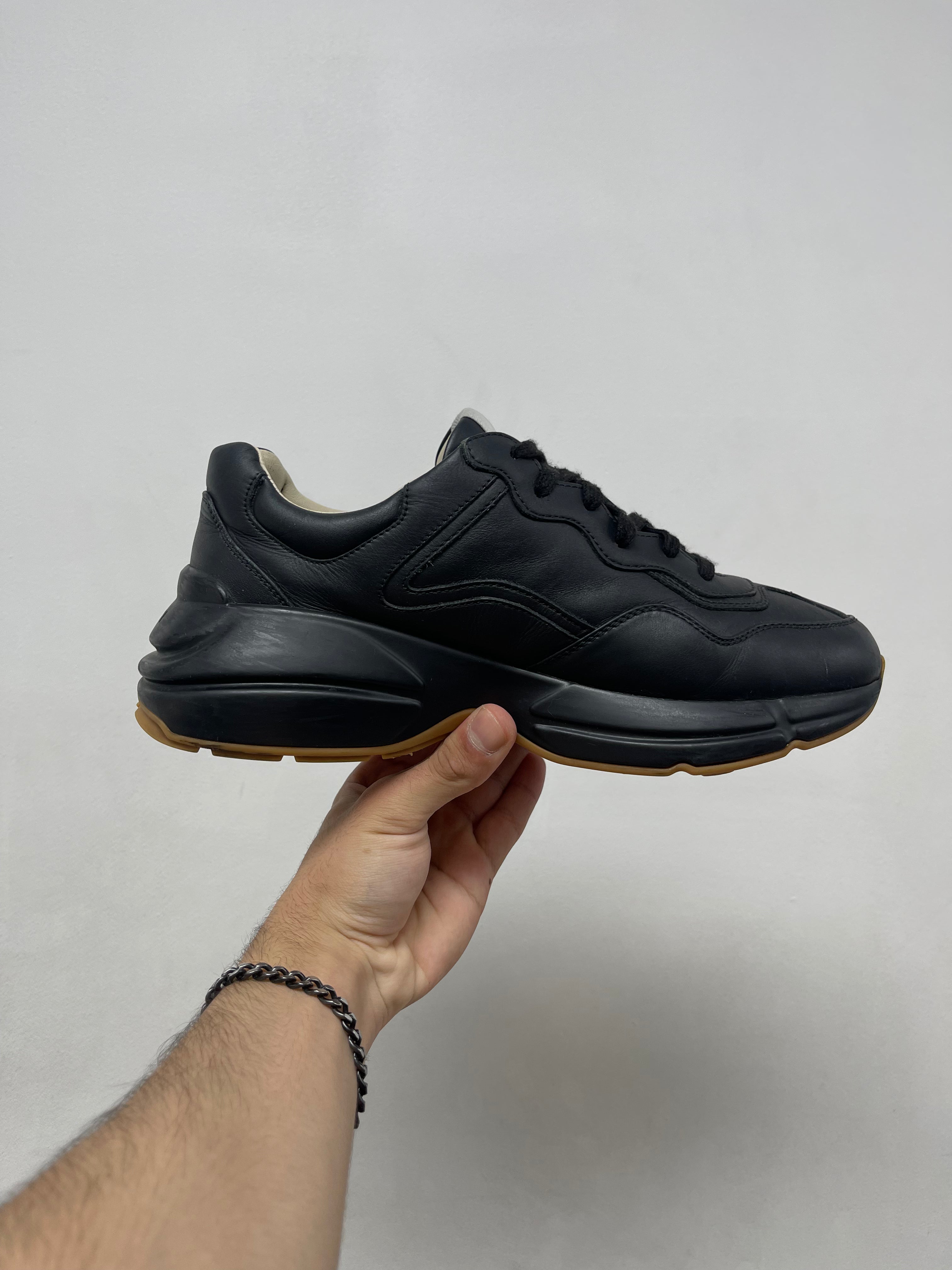 Gucci Black Monochrome Rython Sneakers
