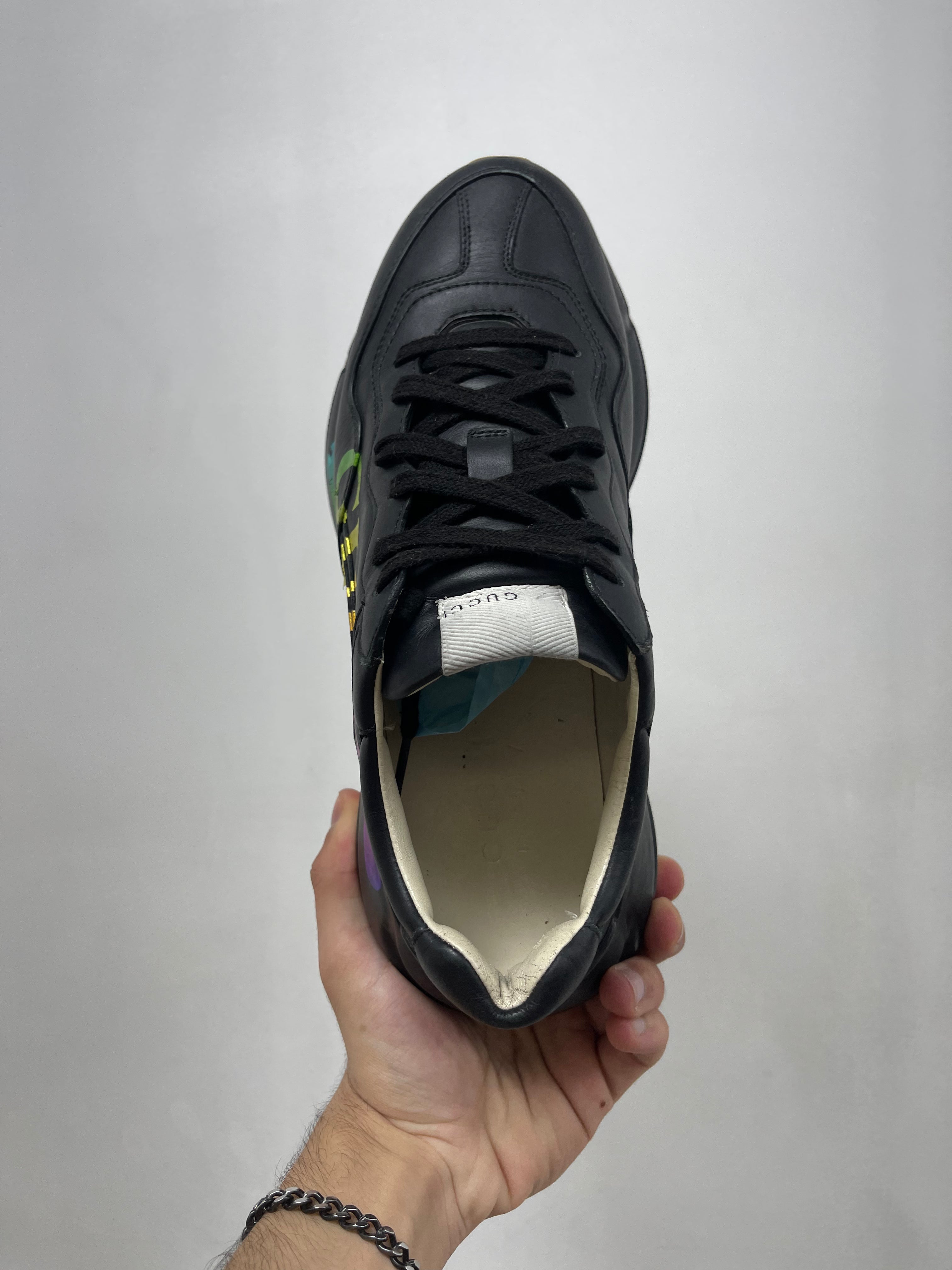 Gucci Black Monochrome Rython Sneakers
