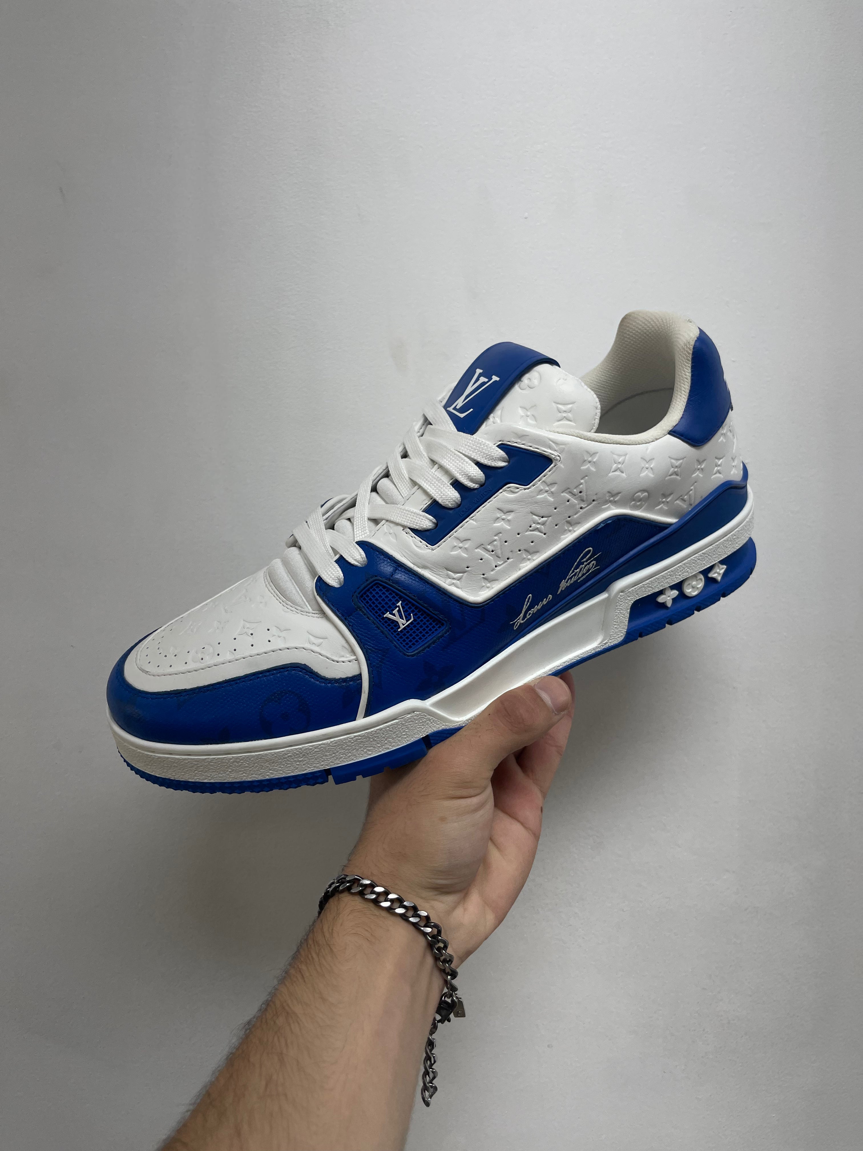 Louis Vuitton Blue Monogram #54 Trainer Sneakers