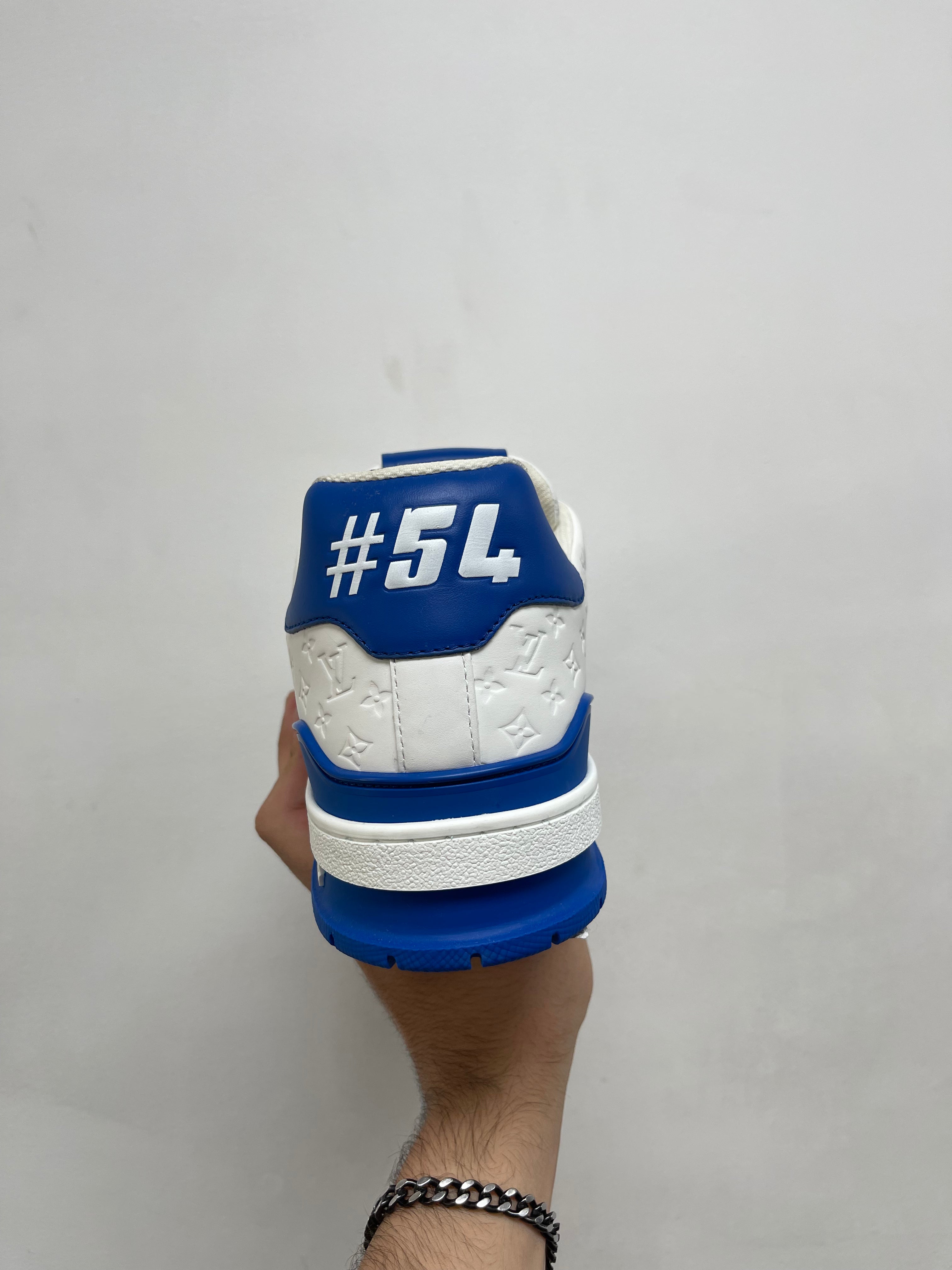 Louis Vuitton Blue Monogram #54 Trainer Sneakers