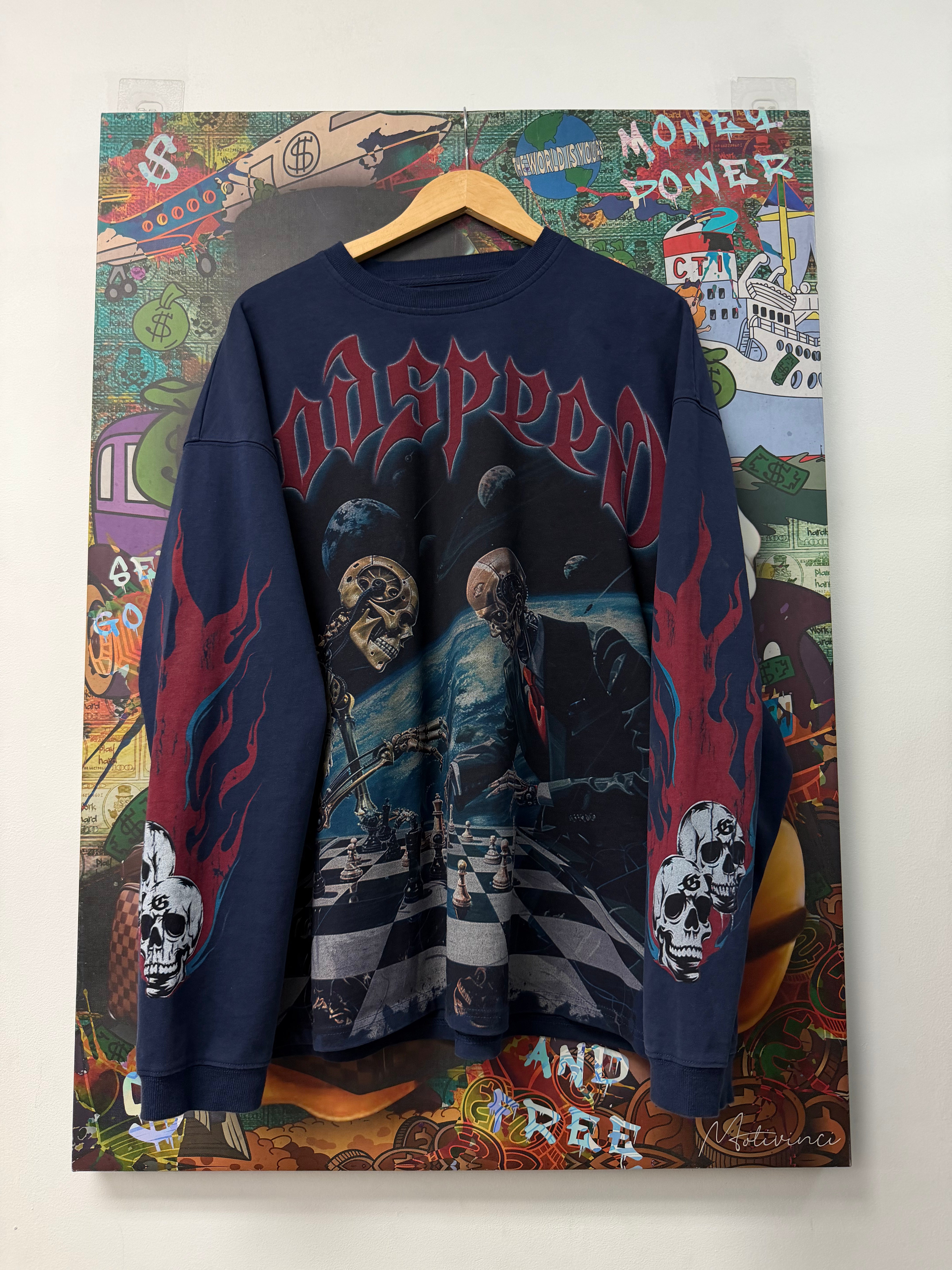 Godspeed Navy Checkmate Long Sleeve