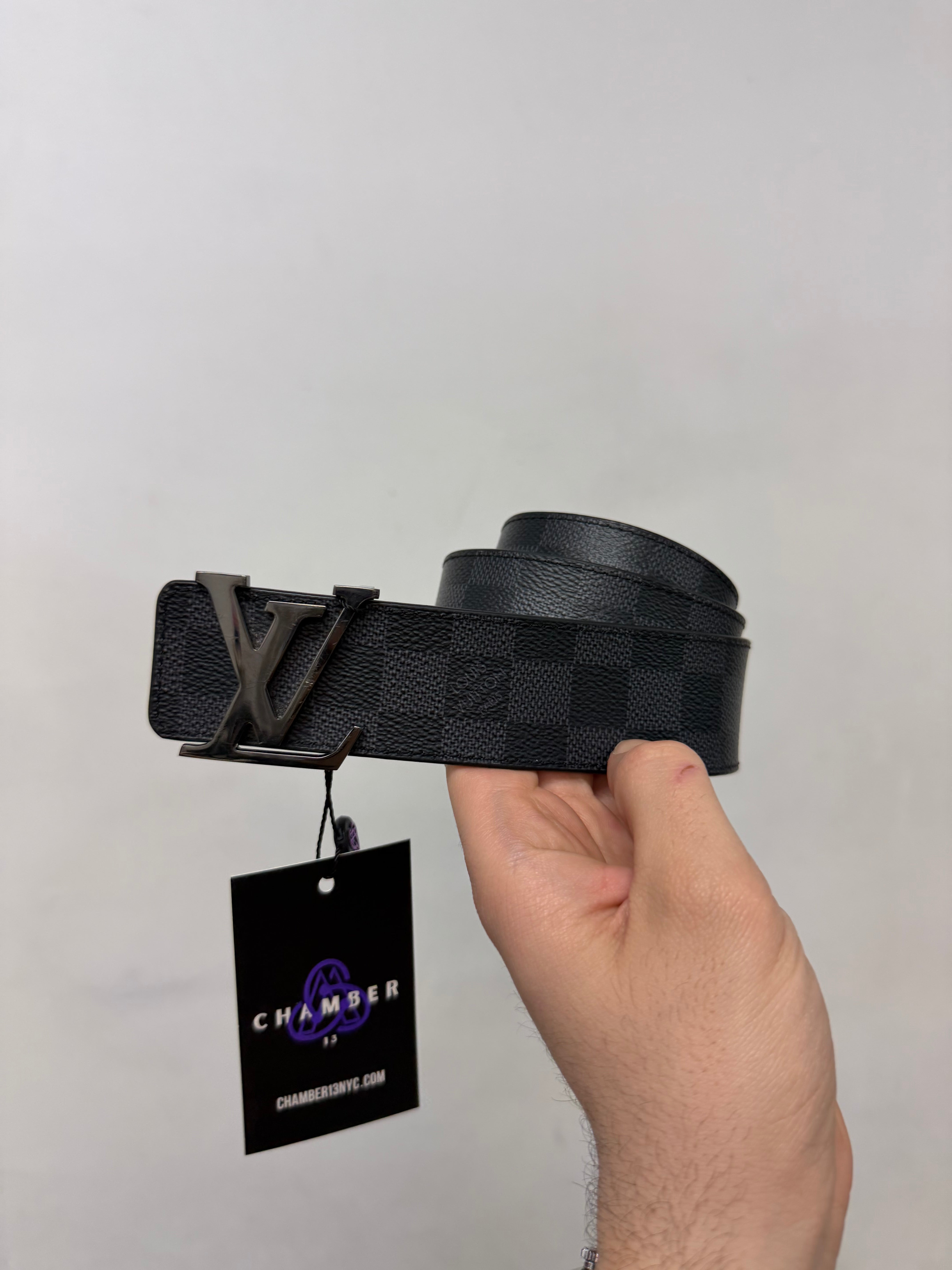Louis Vuitton Black Damier Belt
