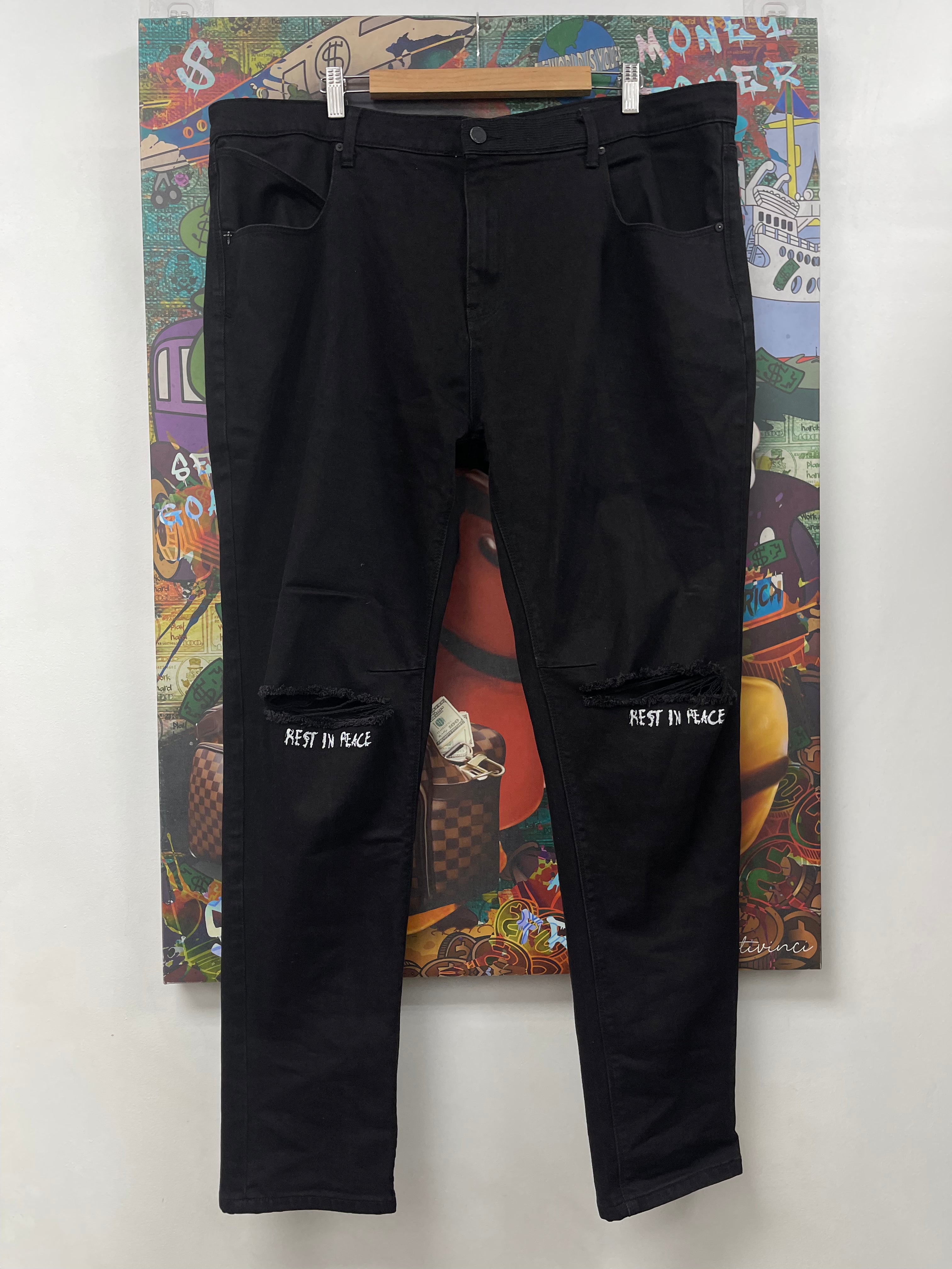 RTA Black RIP Jeans