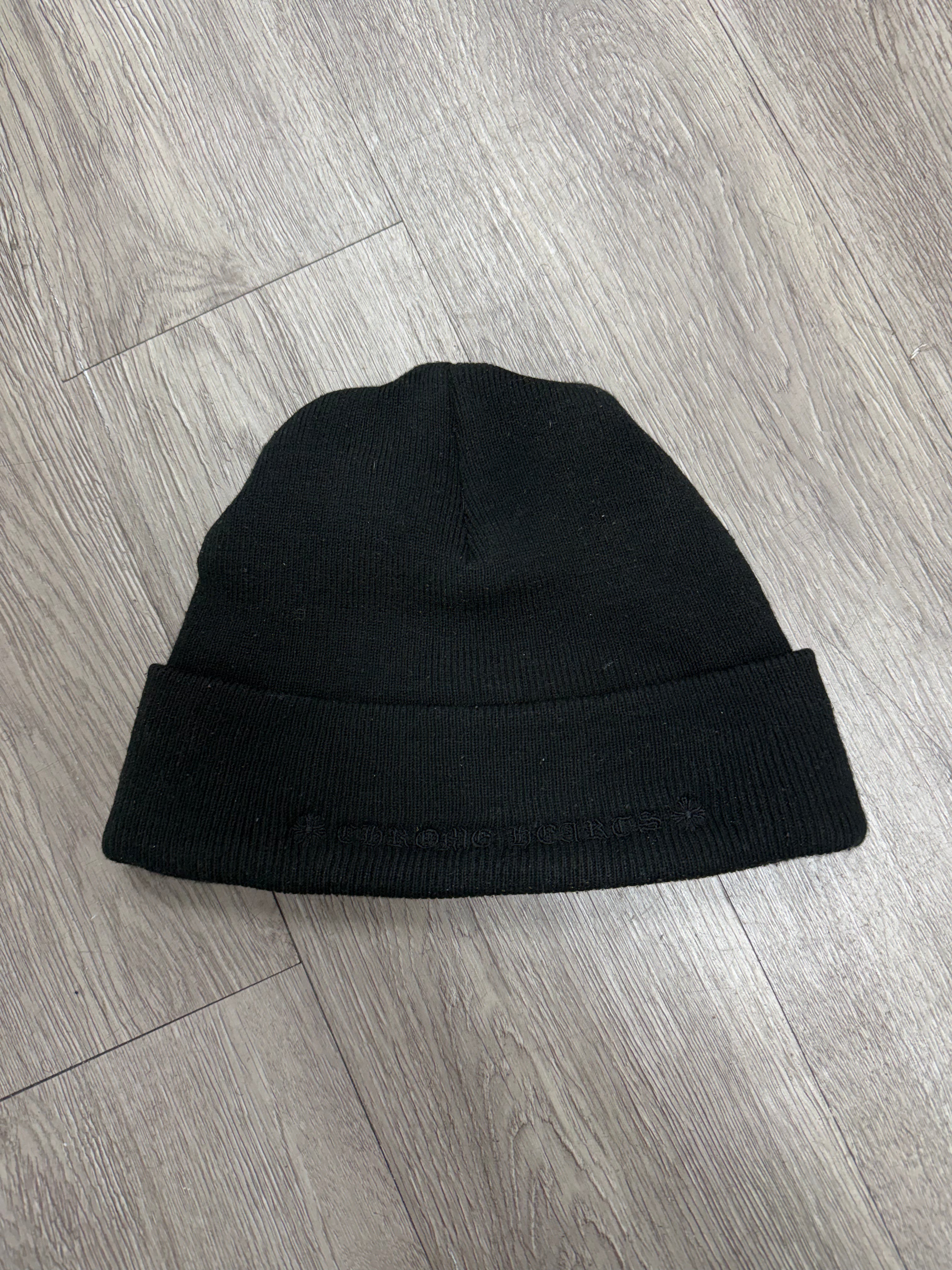 Chrome Hearts Black Tonal CH Beanie