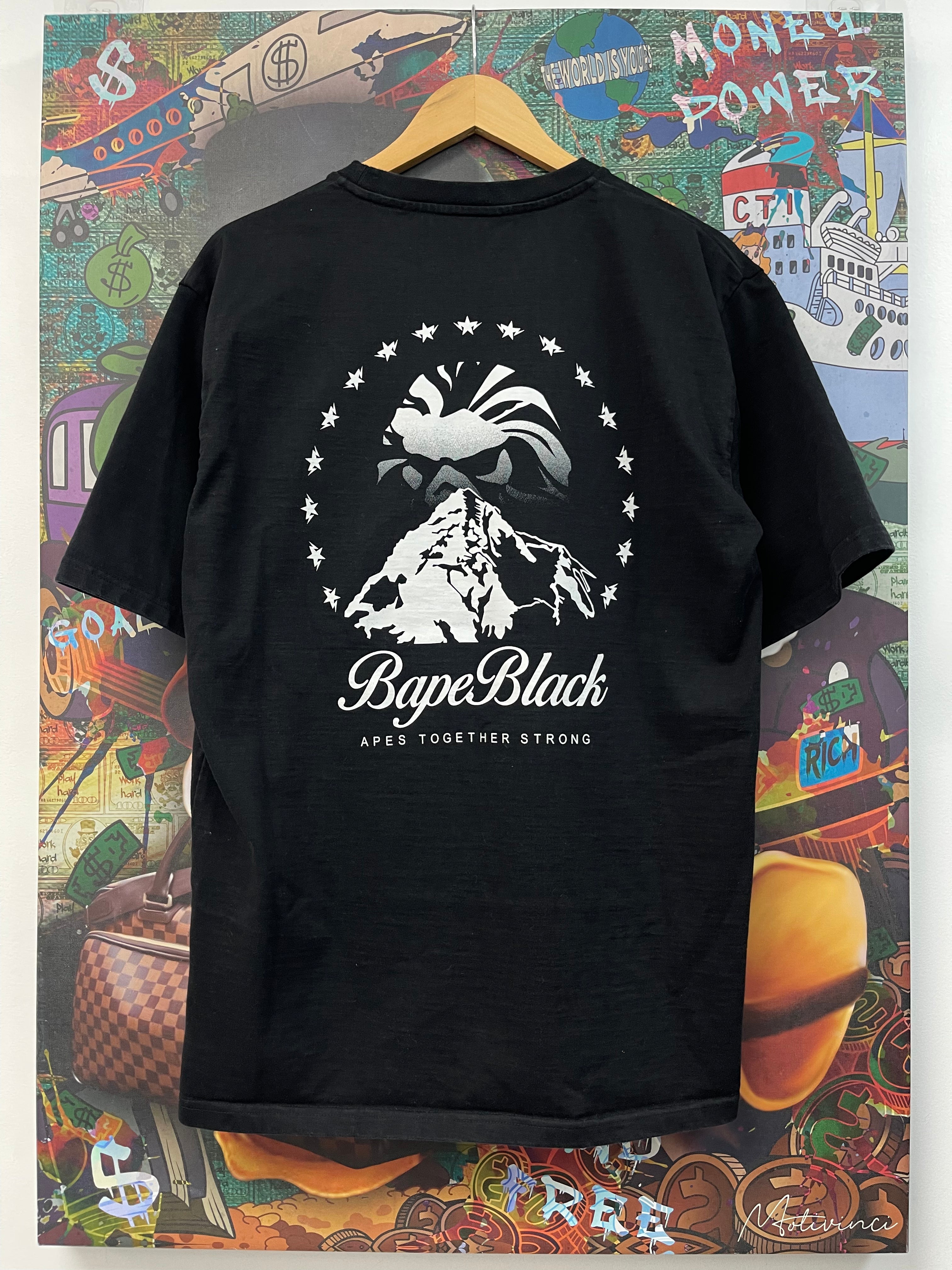 Bape Black Pocket Logo Tee