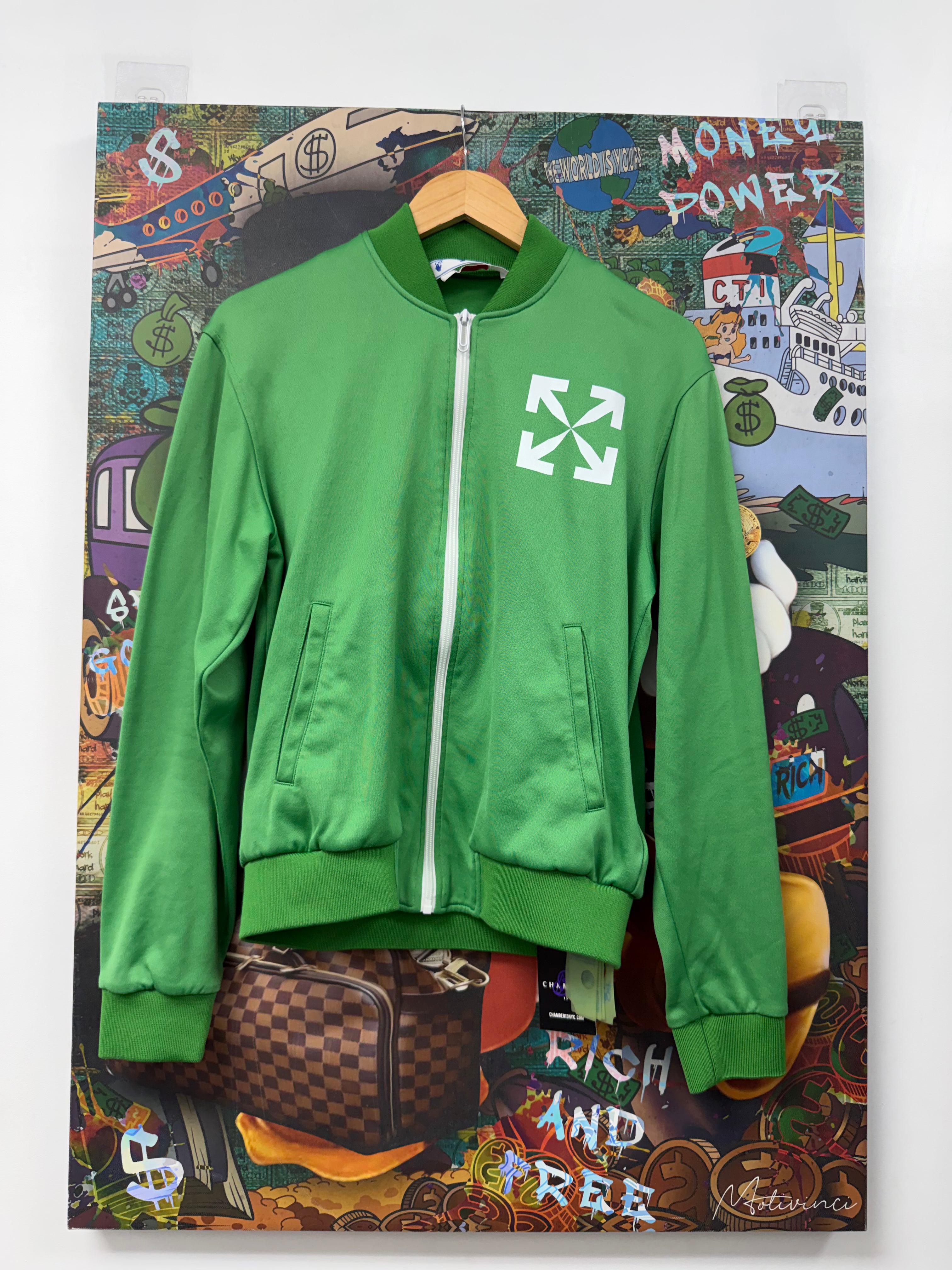 Off-White Green White Track Jacket