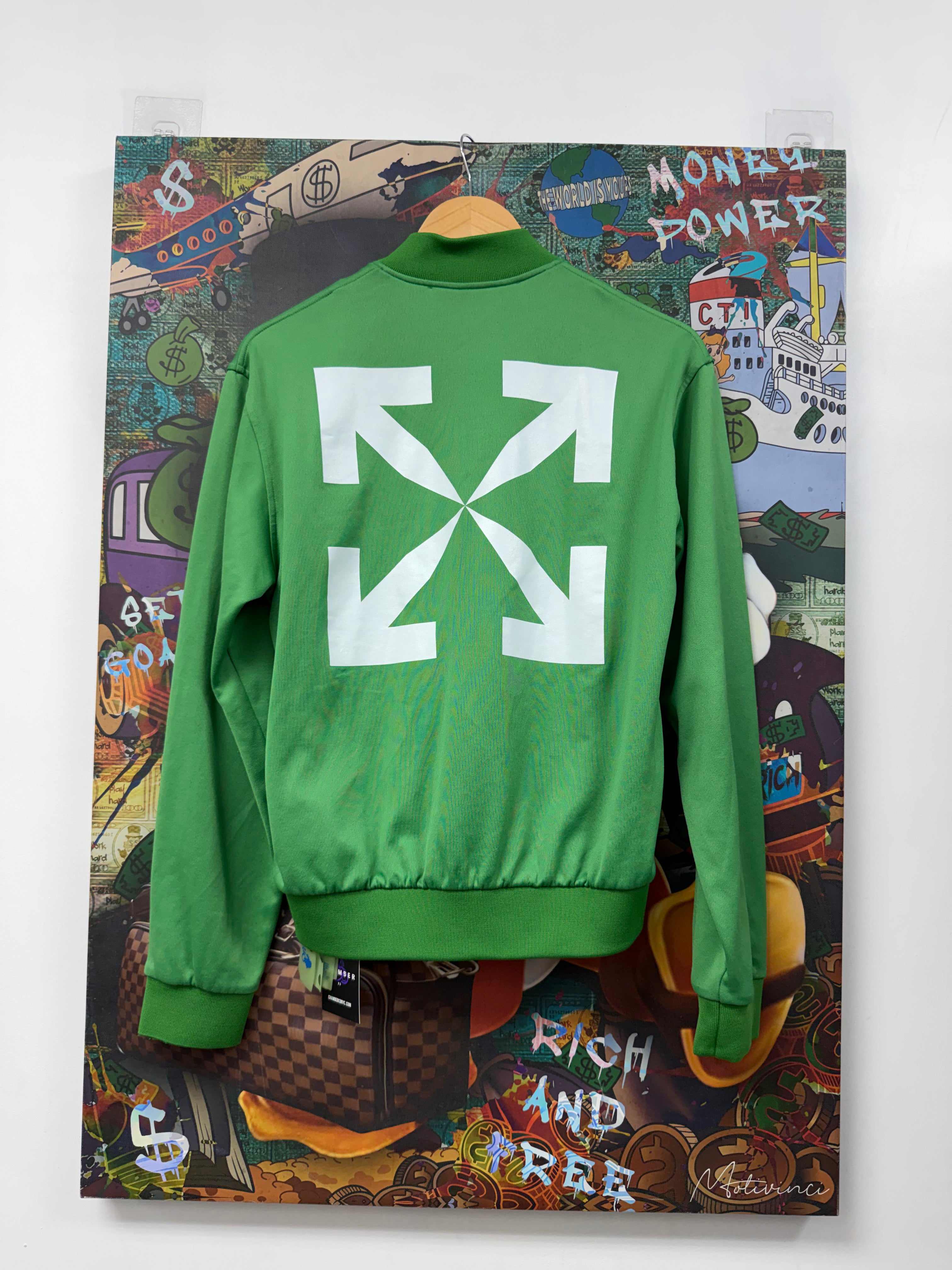 Off-White Green White Track Jacket