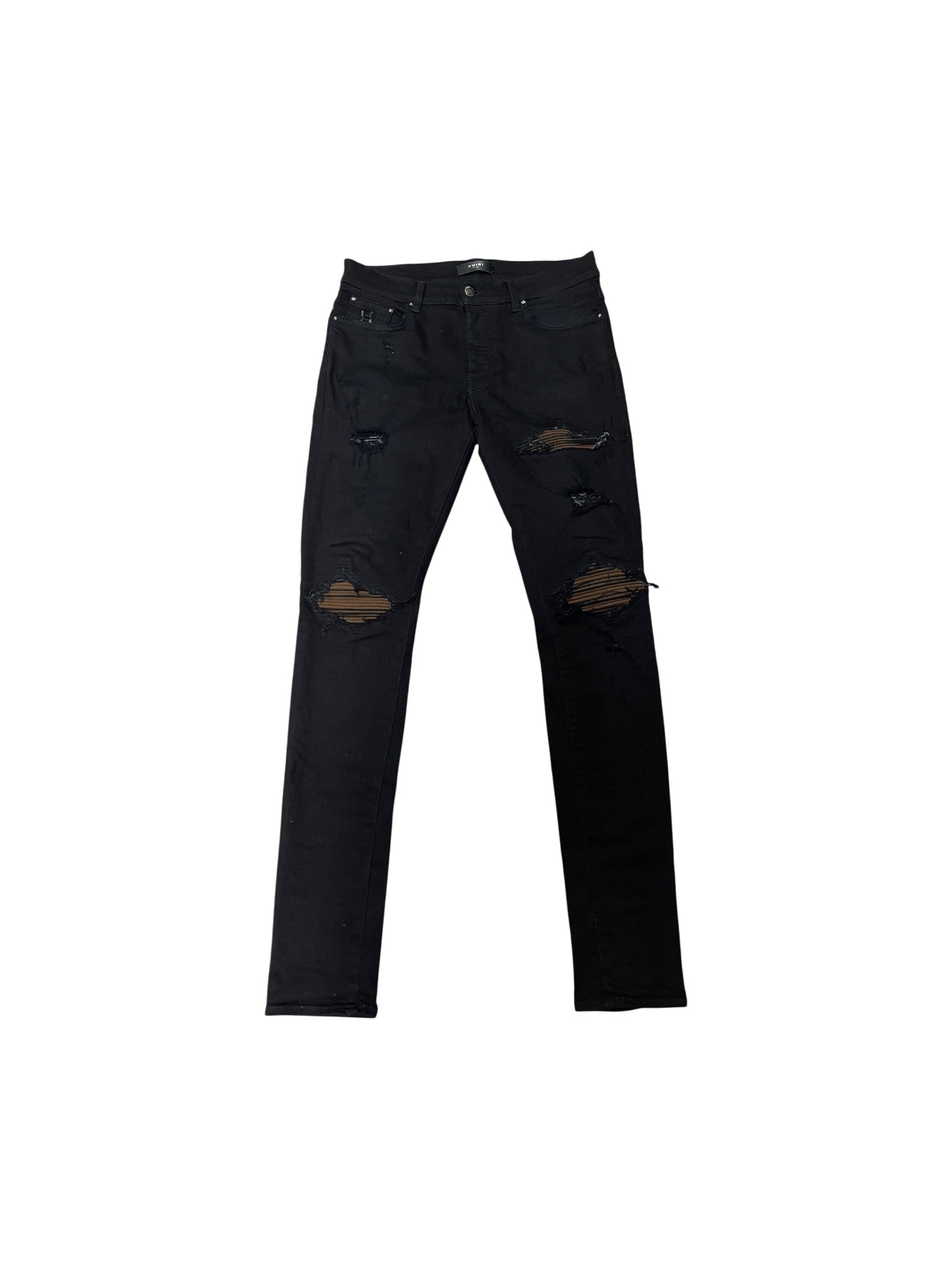 Amiri "MX1" Patch Black & Brown Jeans