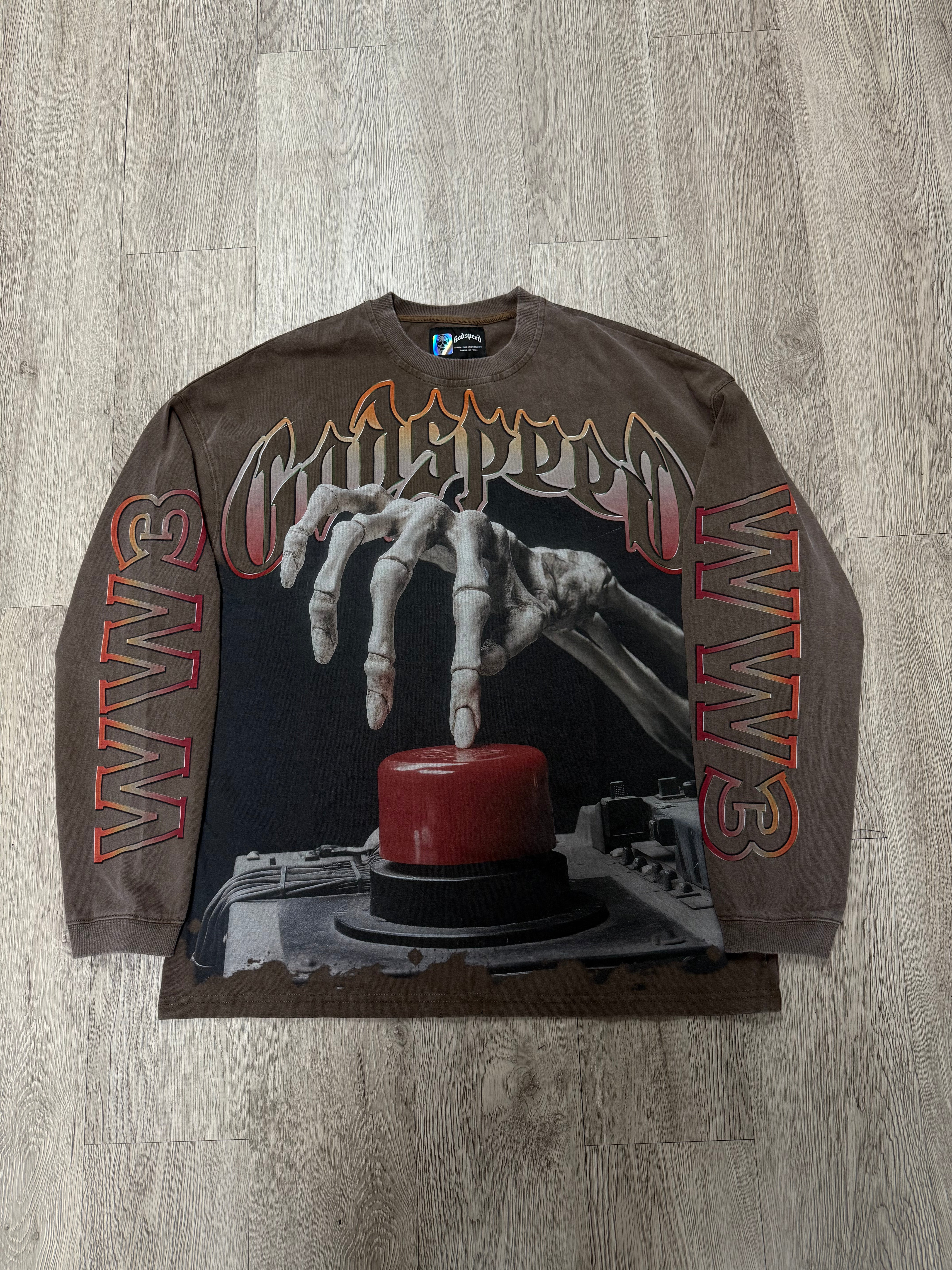 Godspeed "Code Red" Mocha Wash Tee