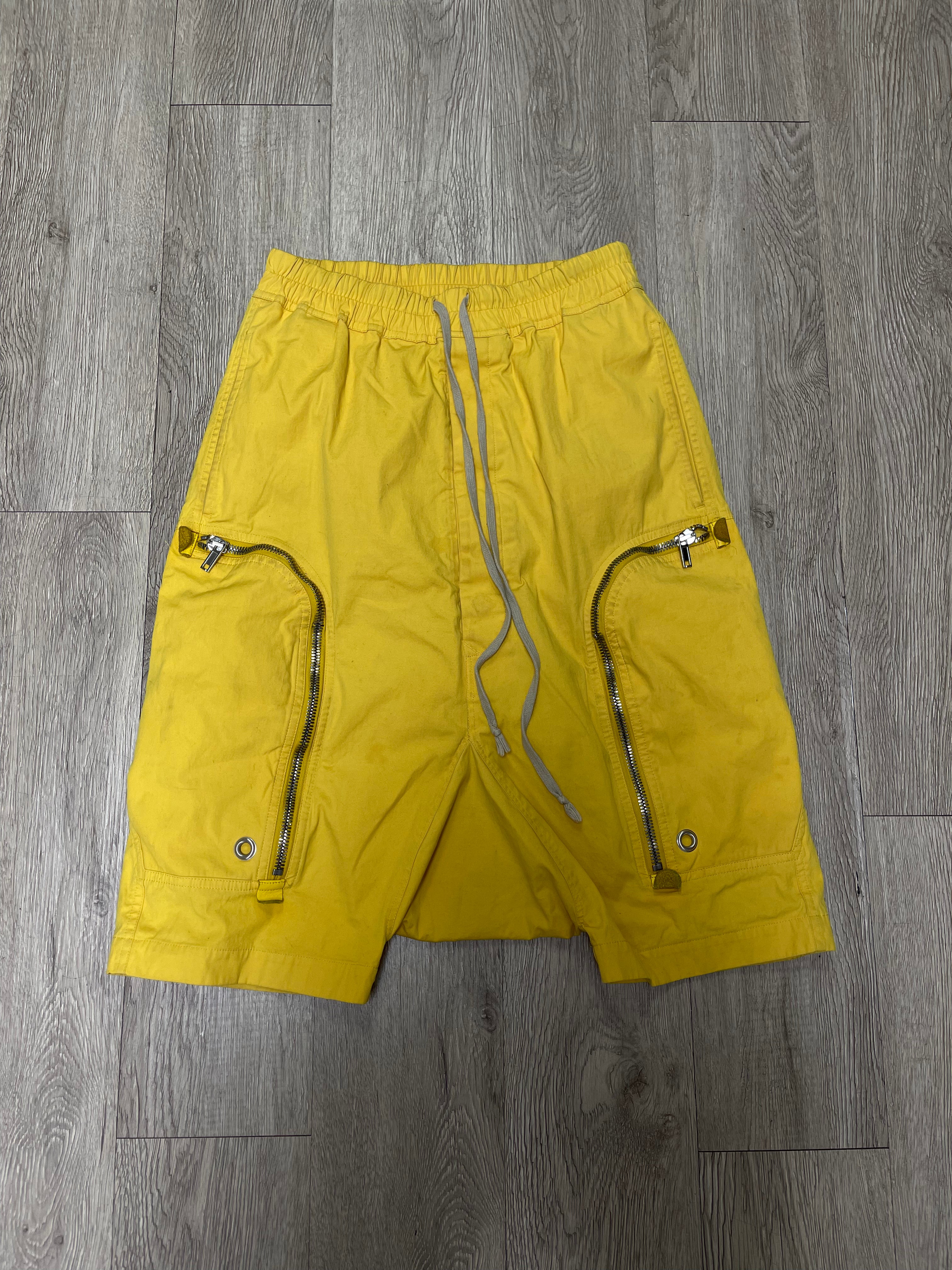 Rick Owens Yellow Bauhaus Shorts