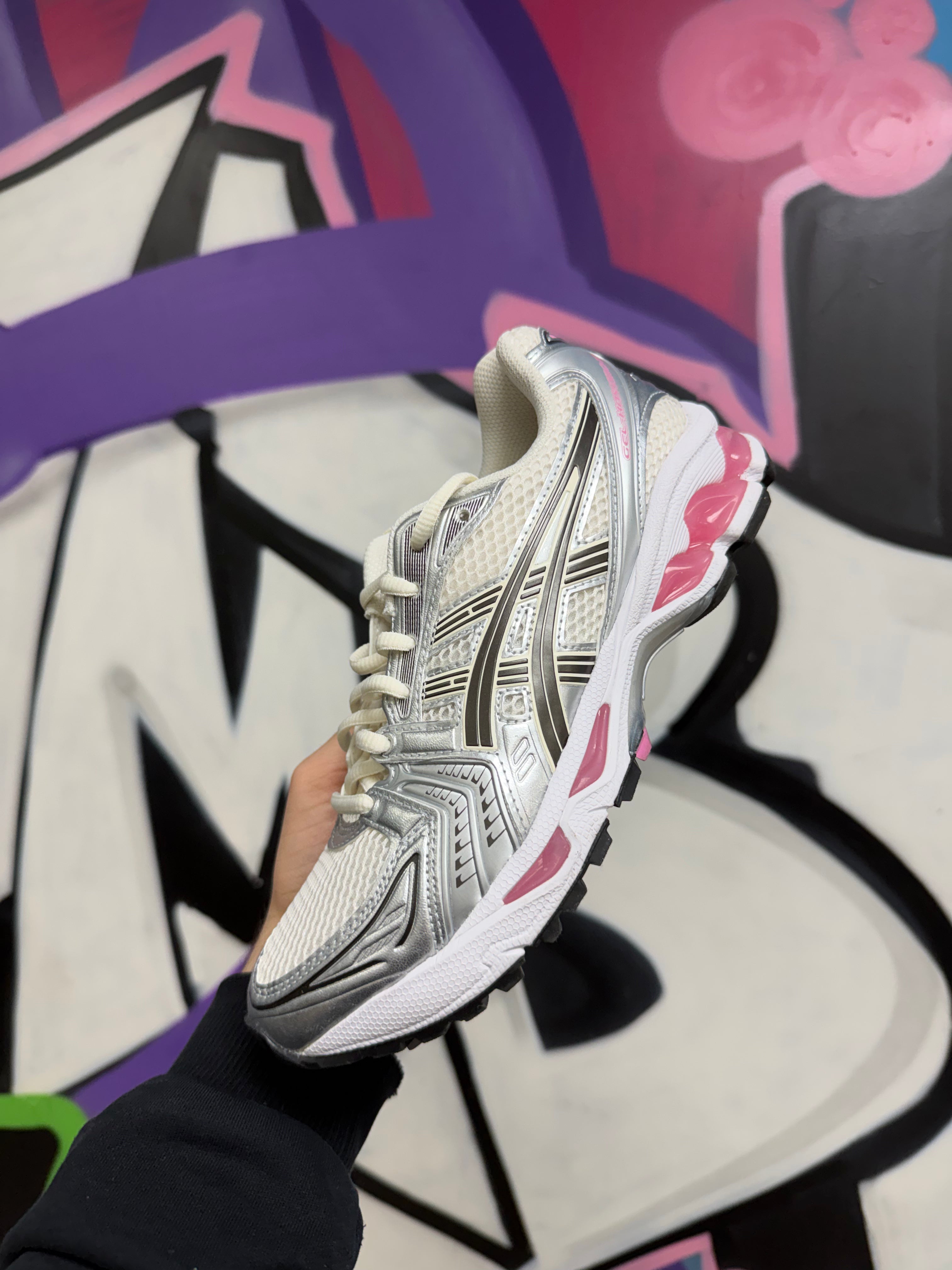 Asics Kayano 14 Cream Sweet Pink Sneakers