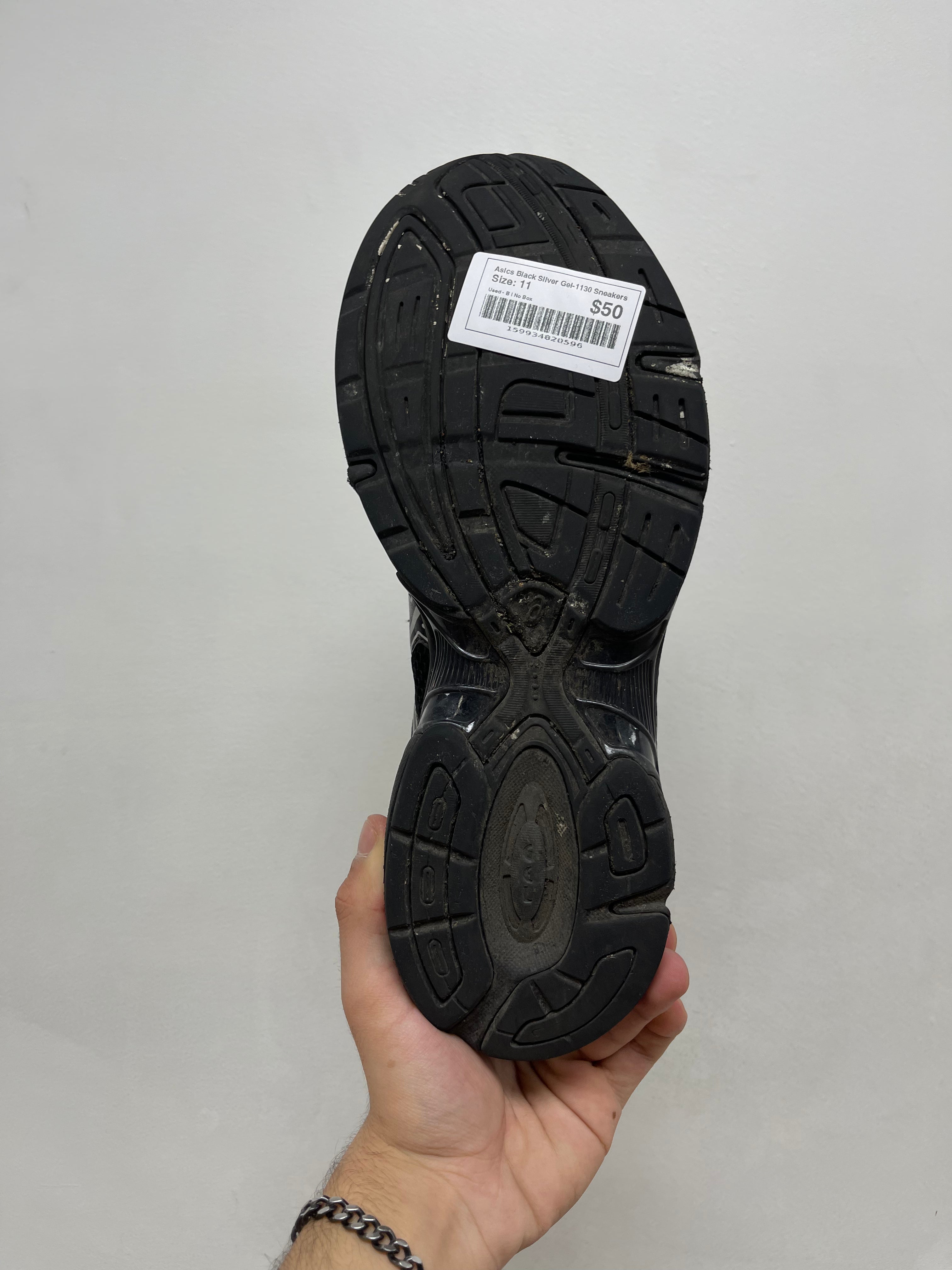 Asics Black Silver Gel-1130 Sneakers