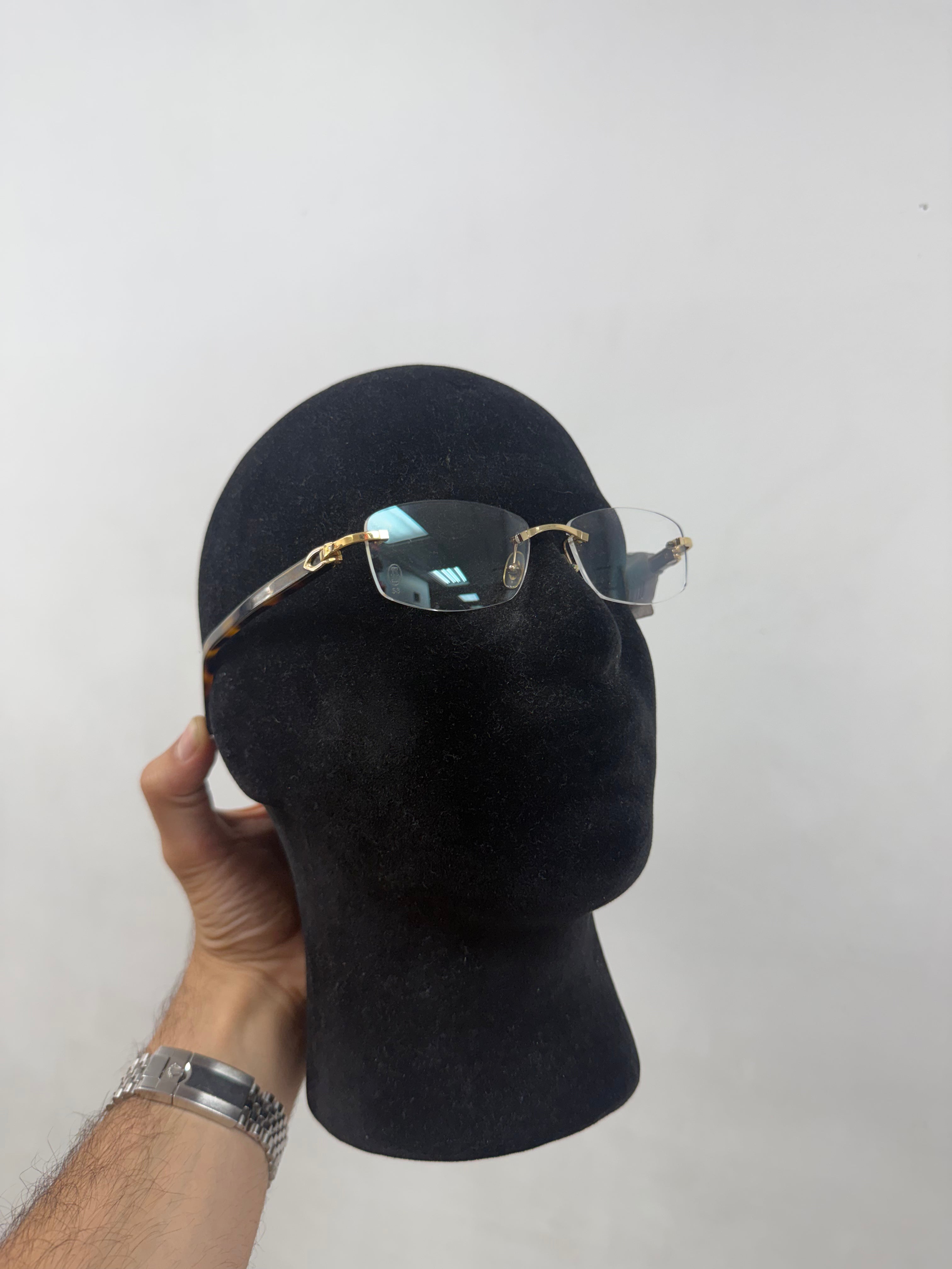 Cartier Leopard Glasses Gold OSFM
