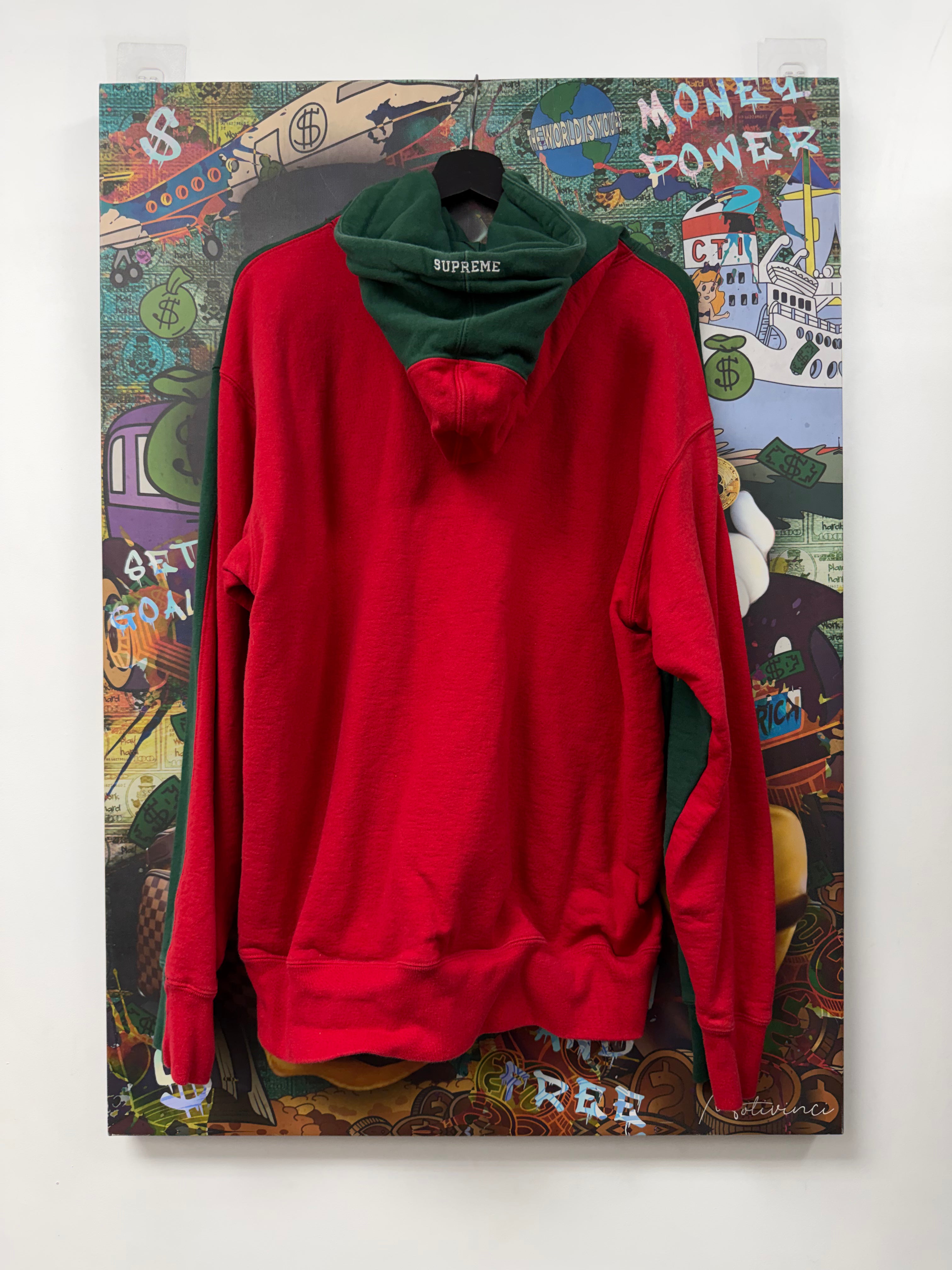 Supreme Green Red S Hoodie