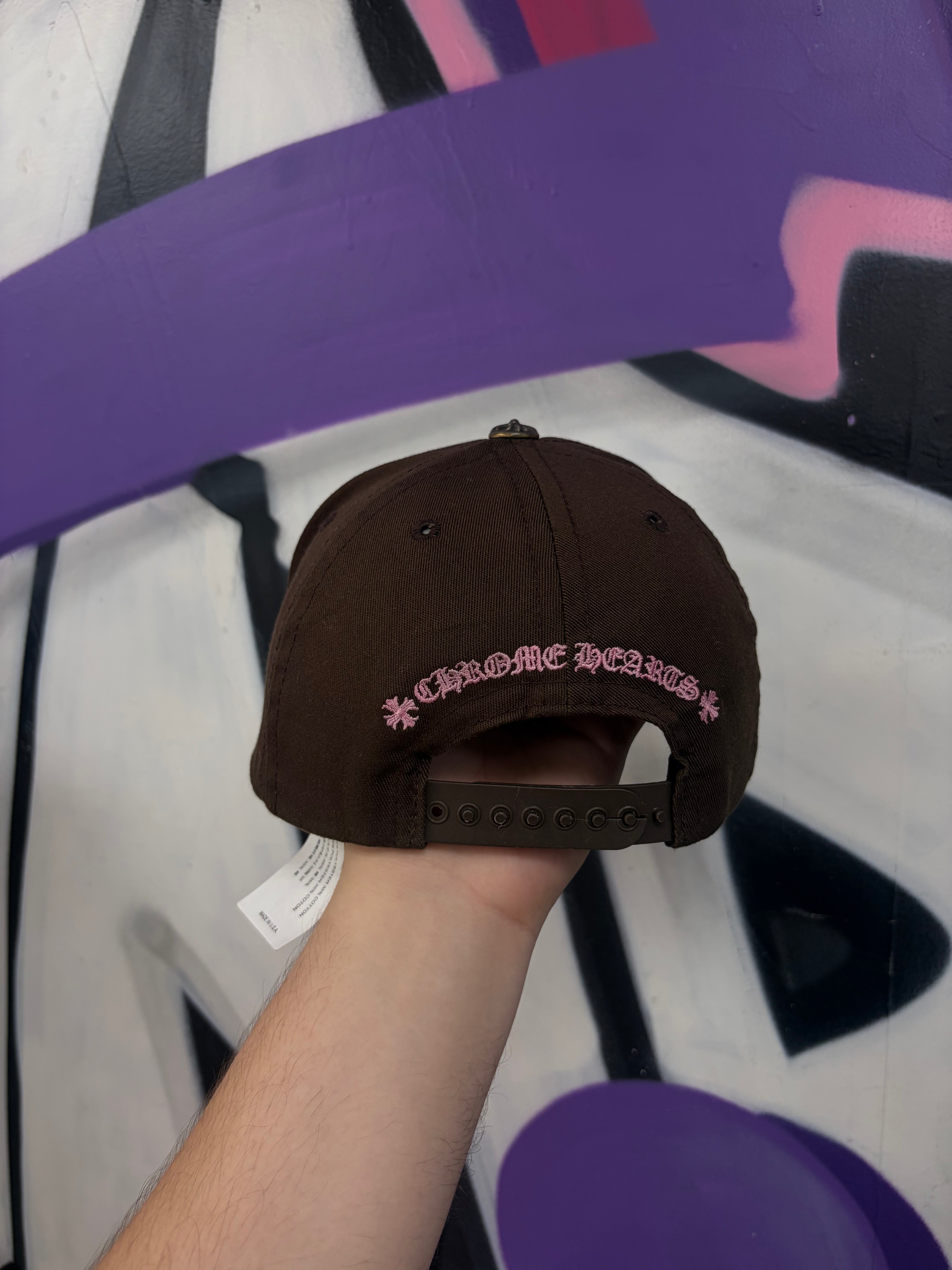 Chrome Hearts Brown Pink Baseball Trucker Hat