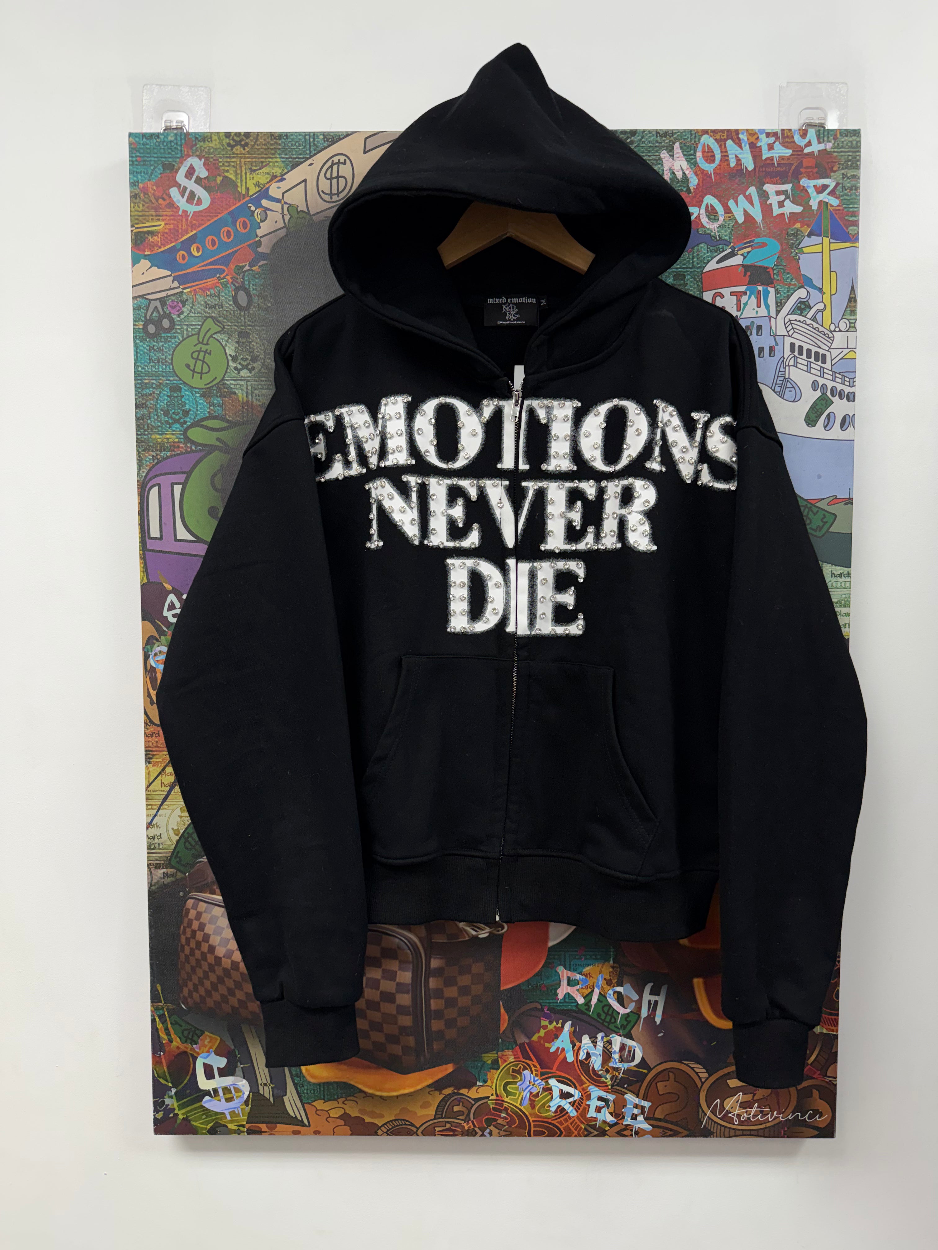 Mixed Emotions Black White END Zip Up